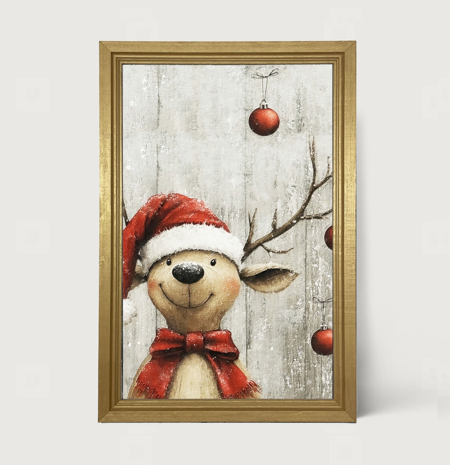 Christmas Dog - Framed Art