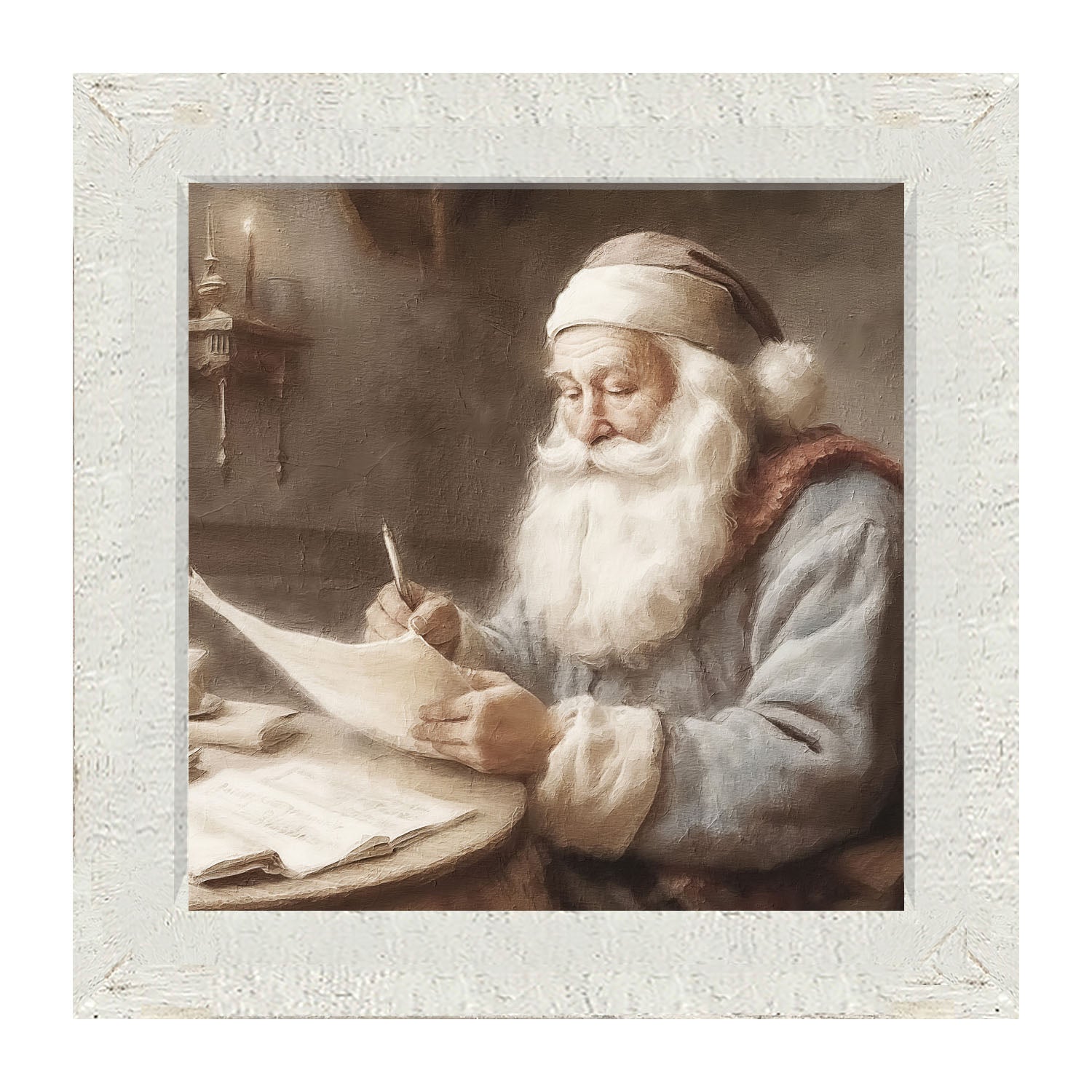 Checking the list - Framed art