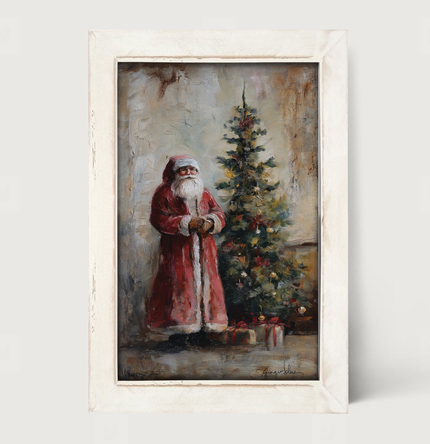 Santa with Christmas Tree