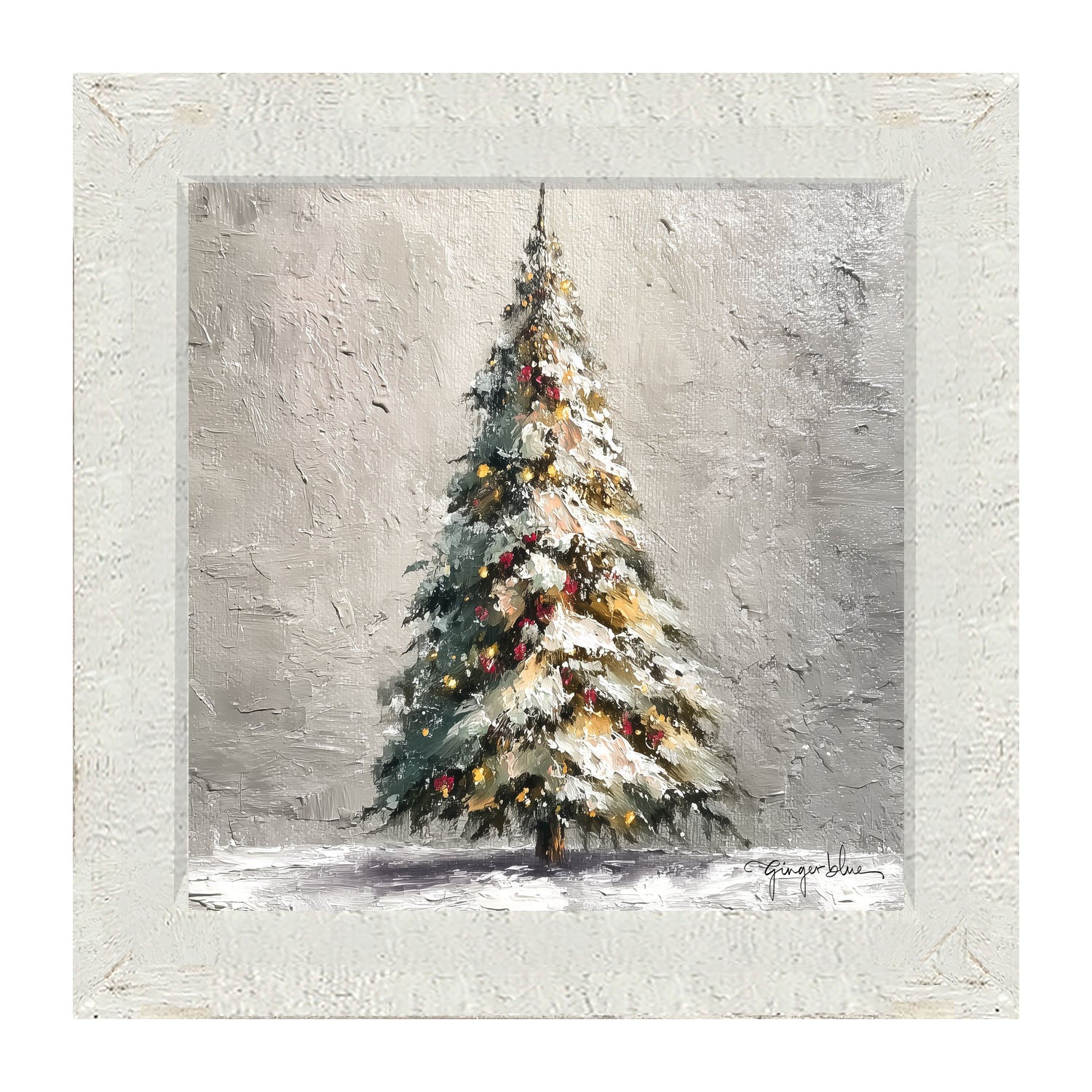 Rustic Christmas Tree - Framed Art