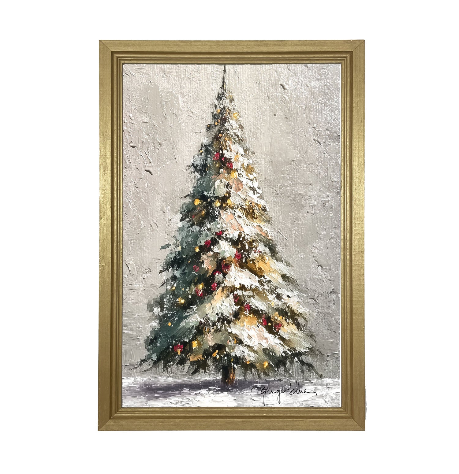 Rustic Christmas Tree - Framed Art