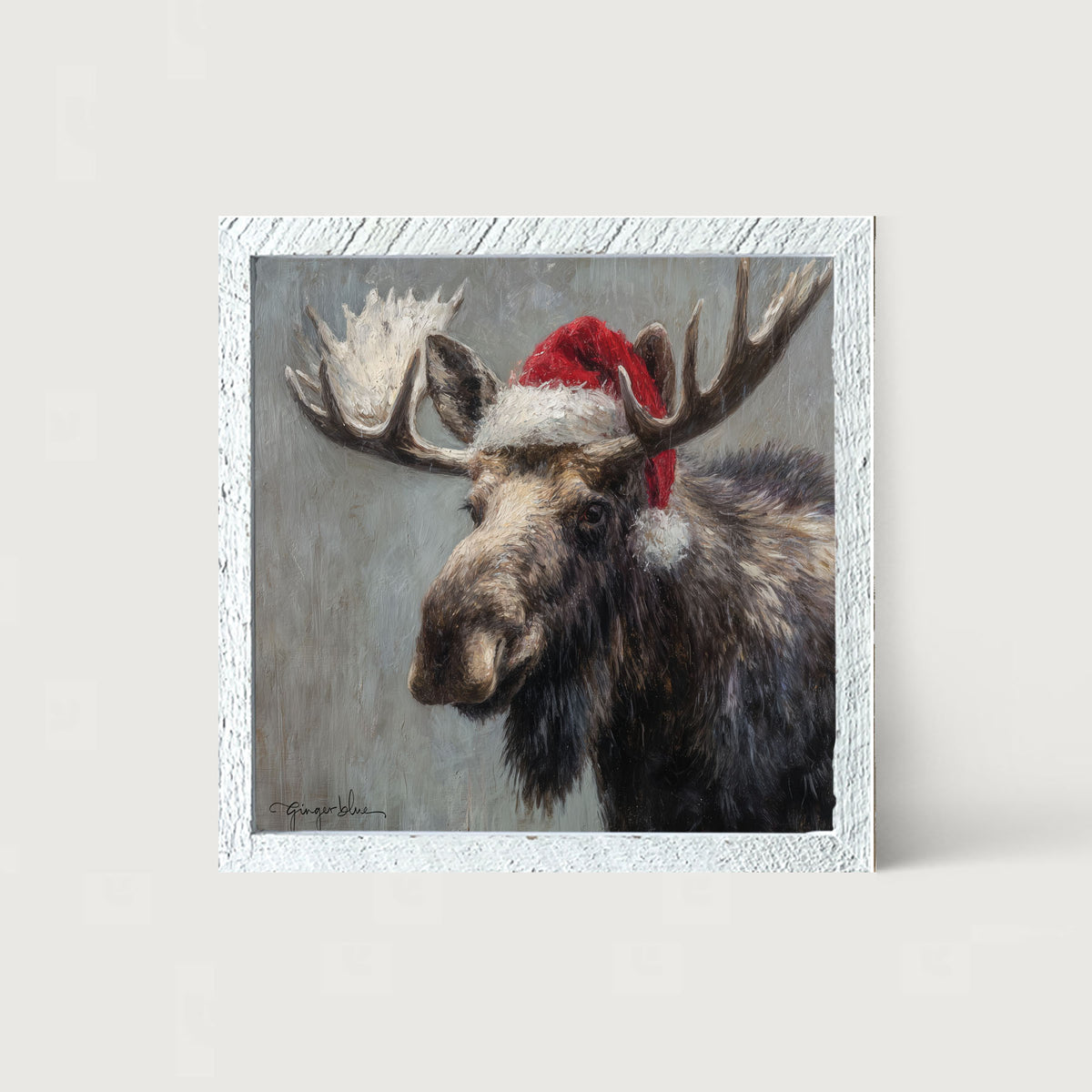 Santa Hat Moose