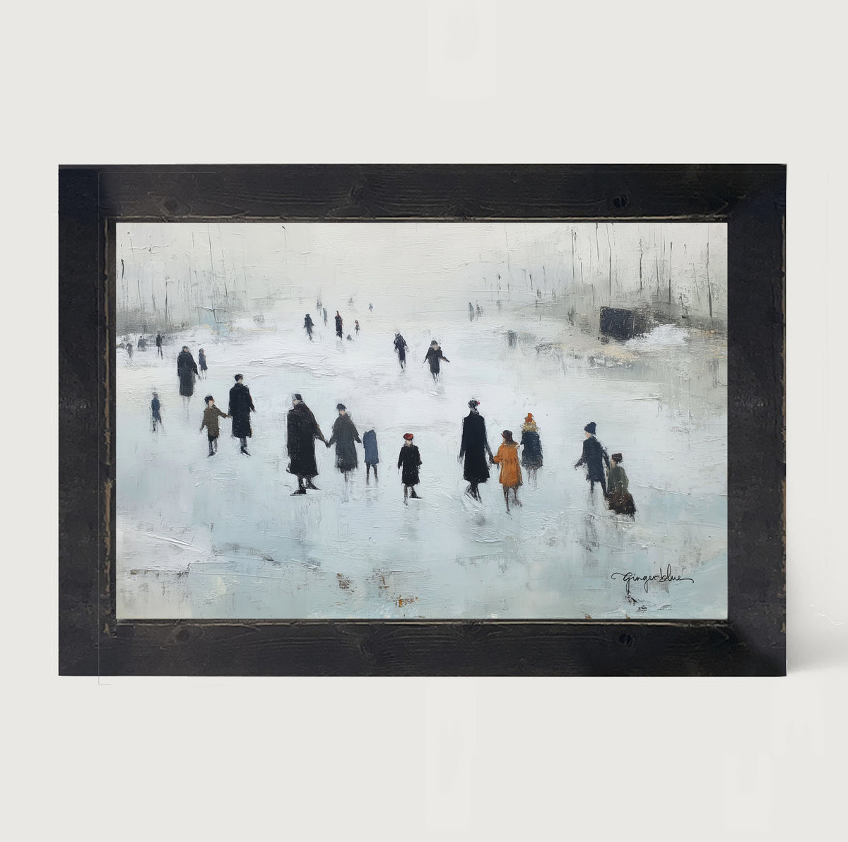 Ice Skating at the Pond