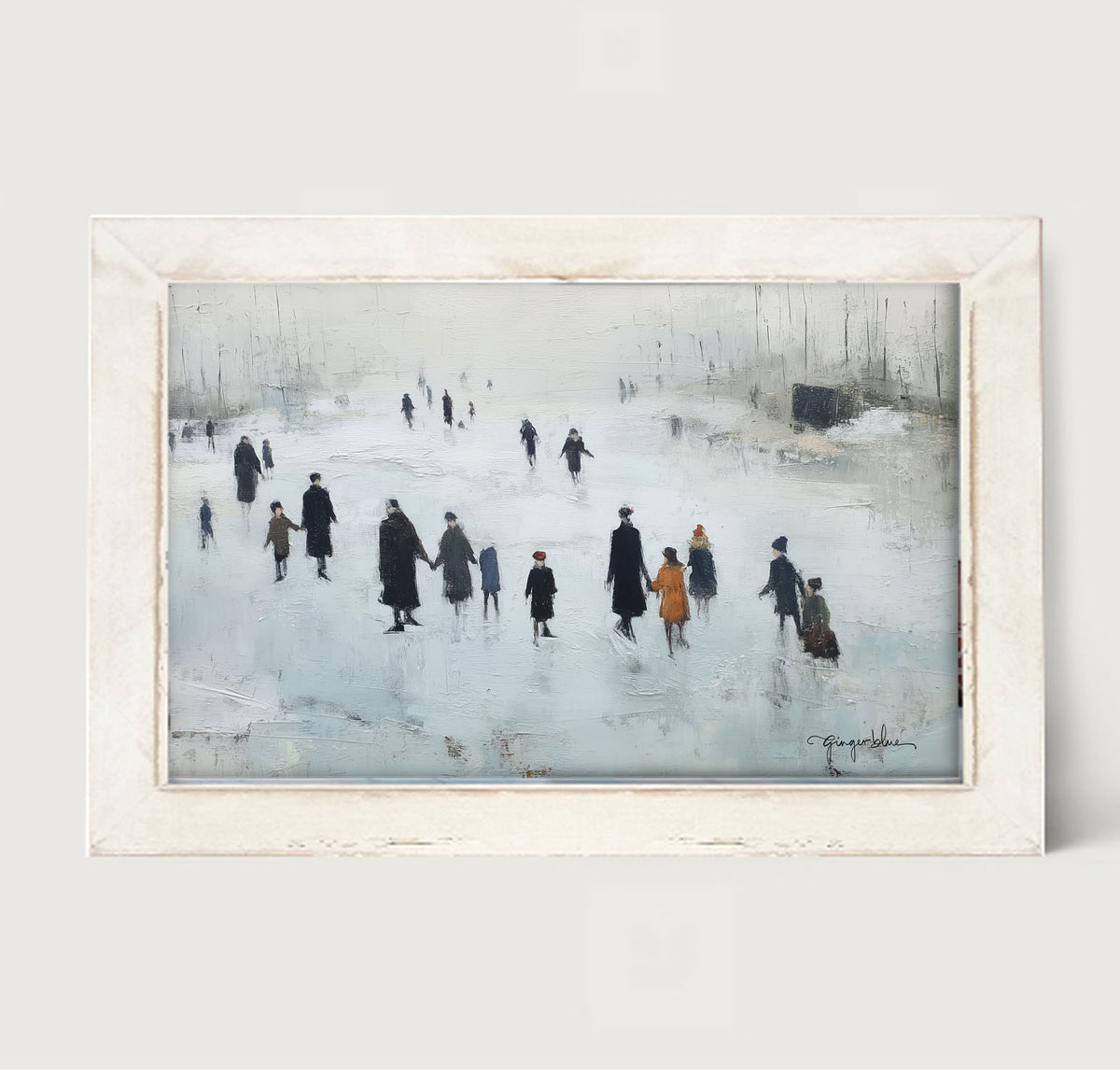Ice Skating at the Pond