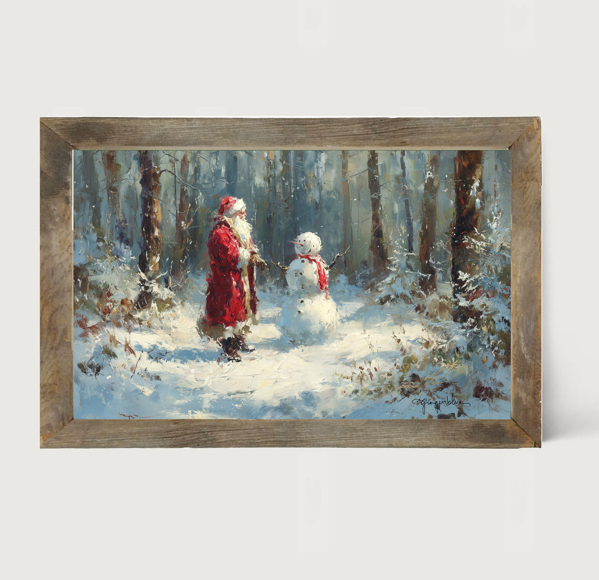 Santa and the Snowman
