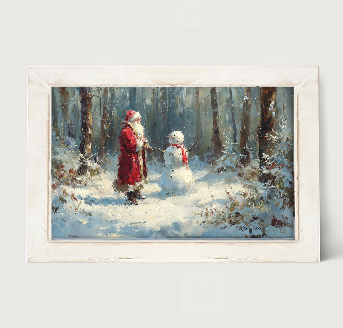 Santa and the Snowman