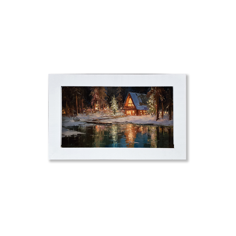 Christmas at the Lake House - Framed Art