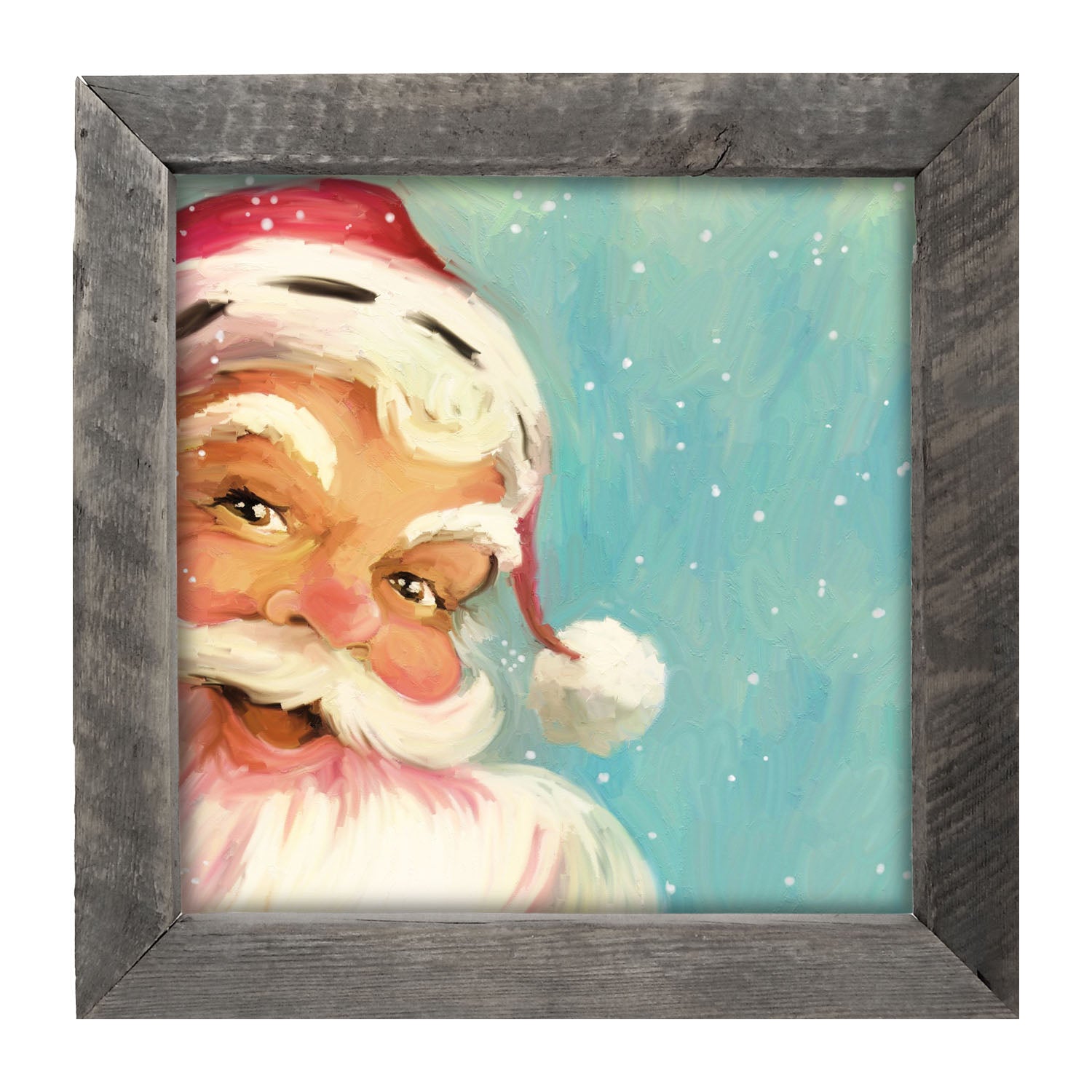 Aqua Santa - Framed Art
