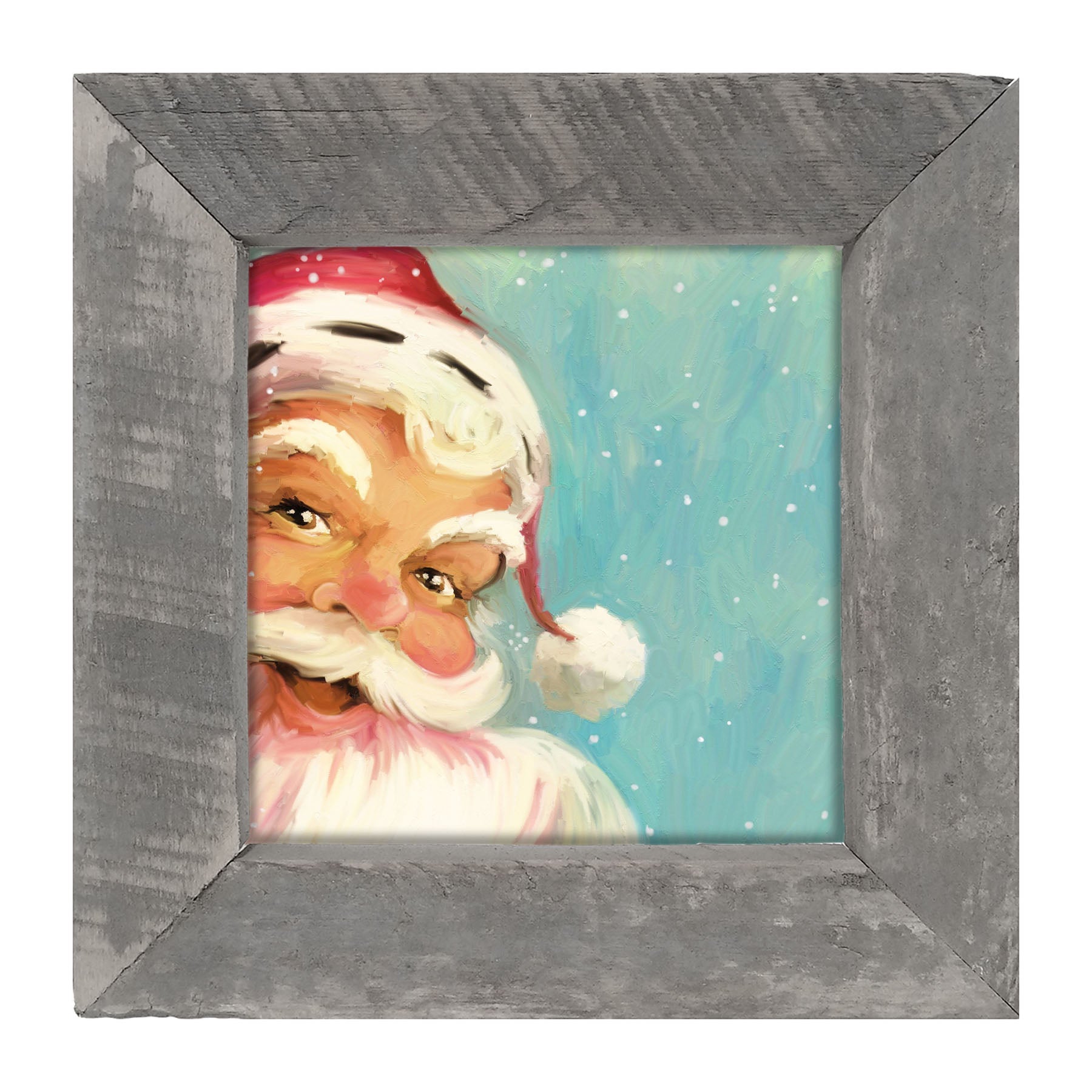 Aqua Santa - Framed Art