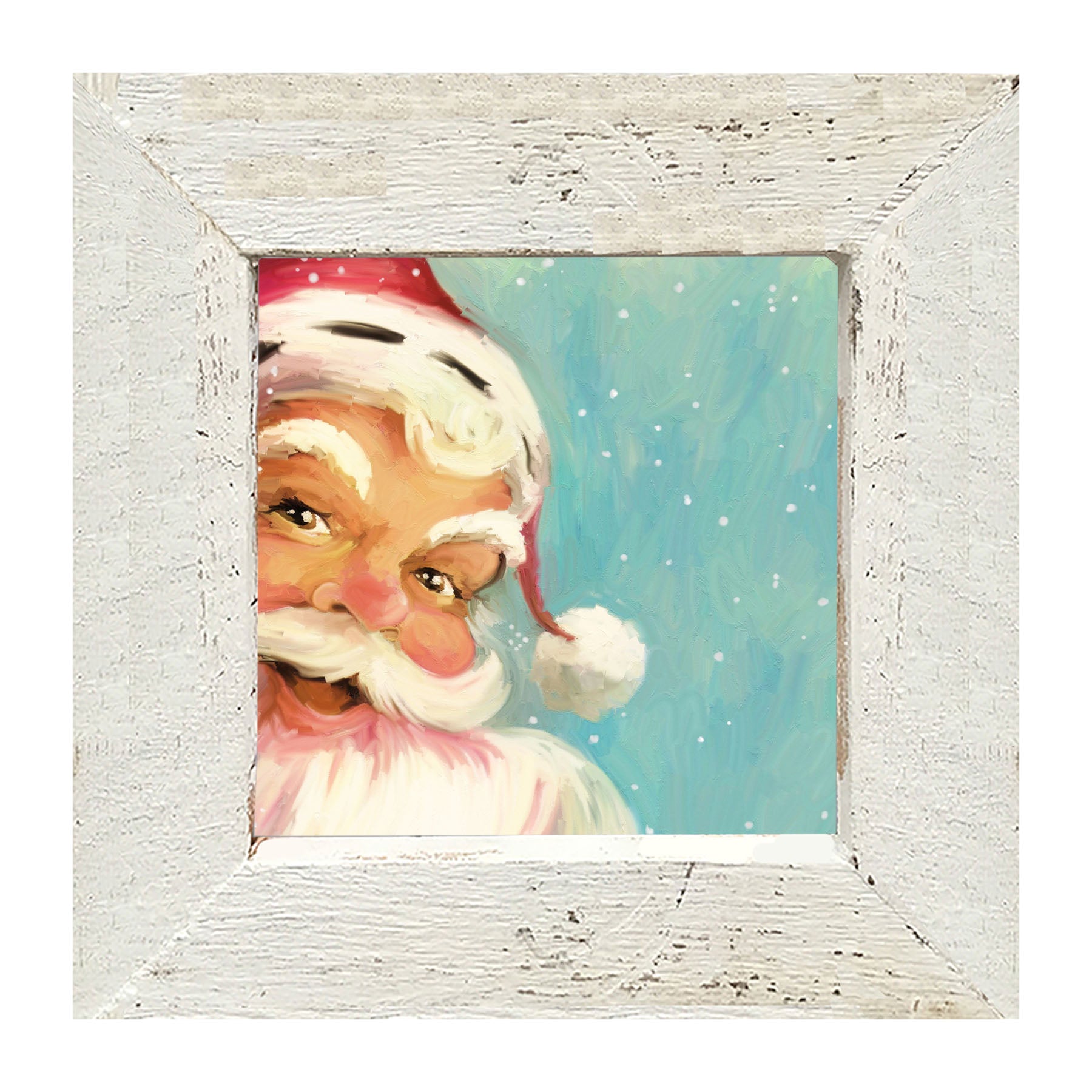 Aqua Santa - Framed art