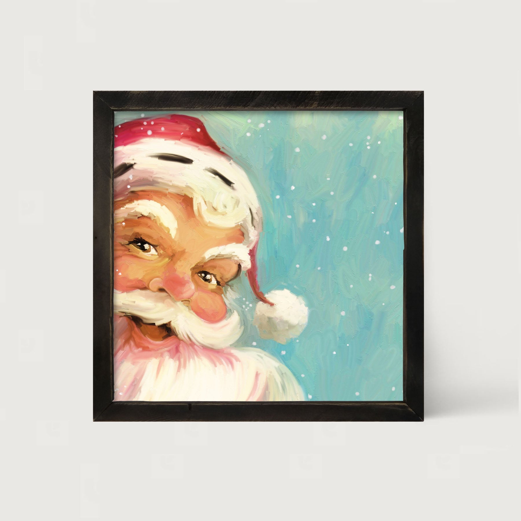 Aqua Santa - Framed Art