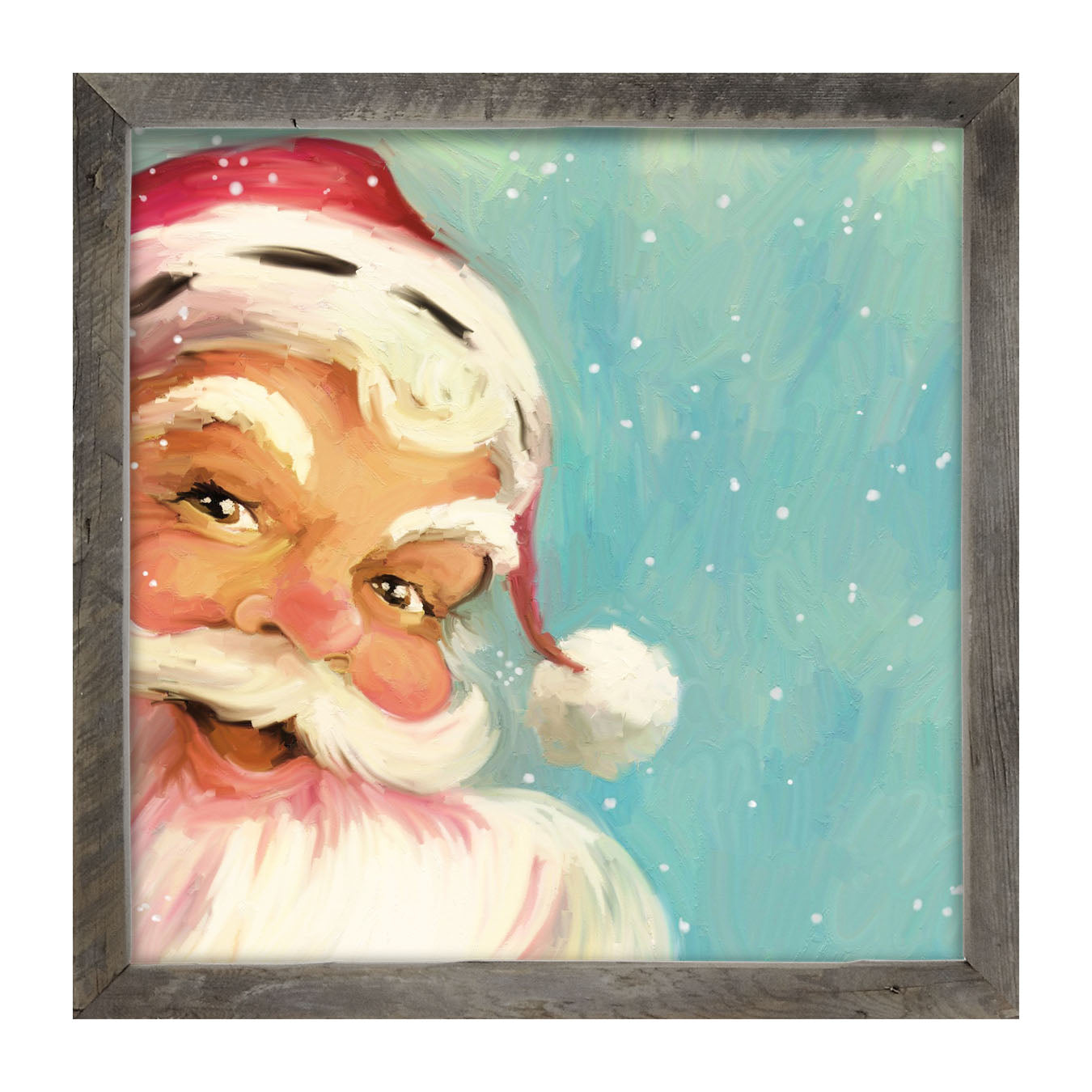 Aqua Santa - Framed Art
