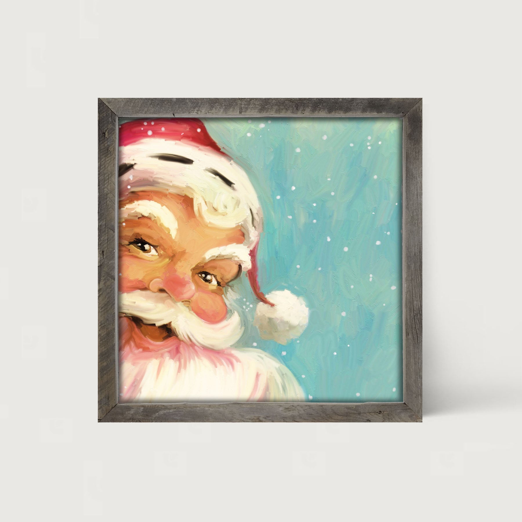 Aqua Santa - Framed art