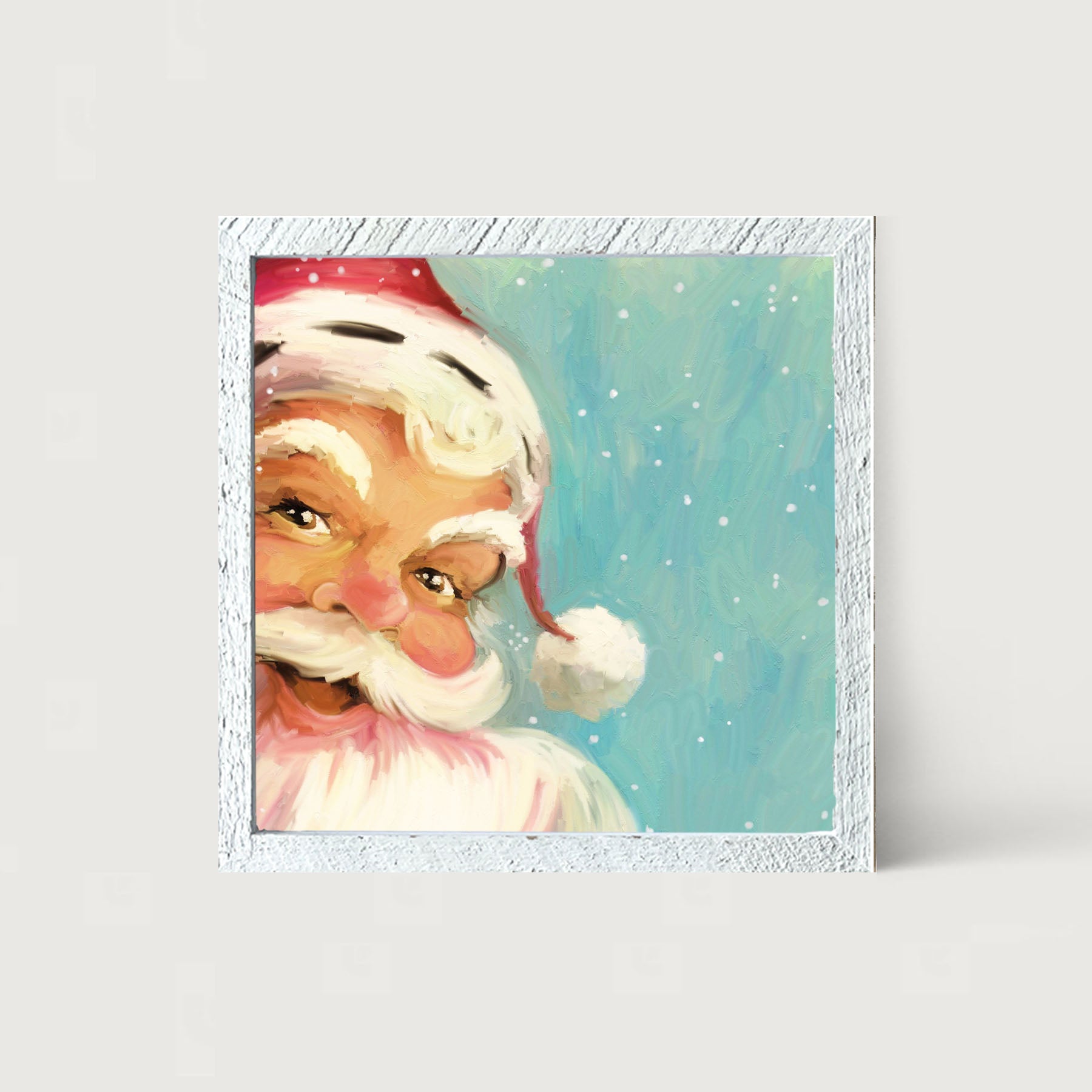 Aqua Santa - Framed art