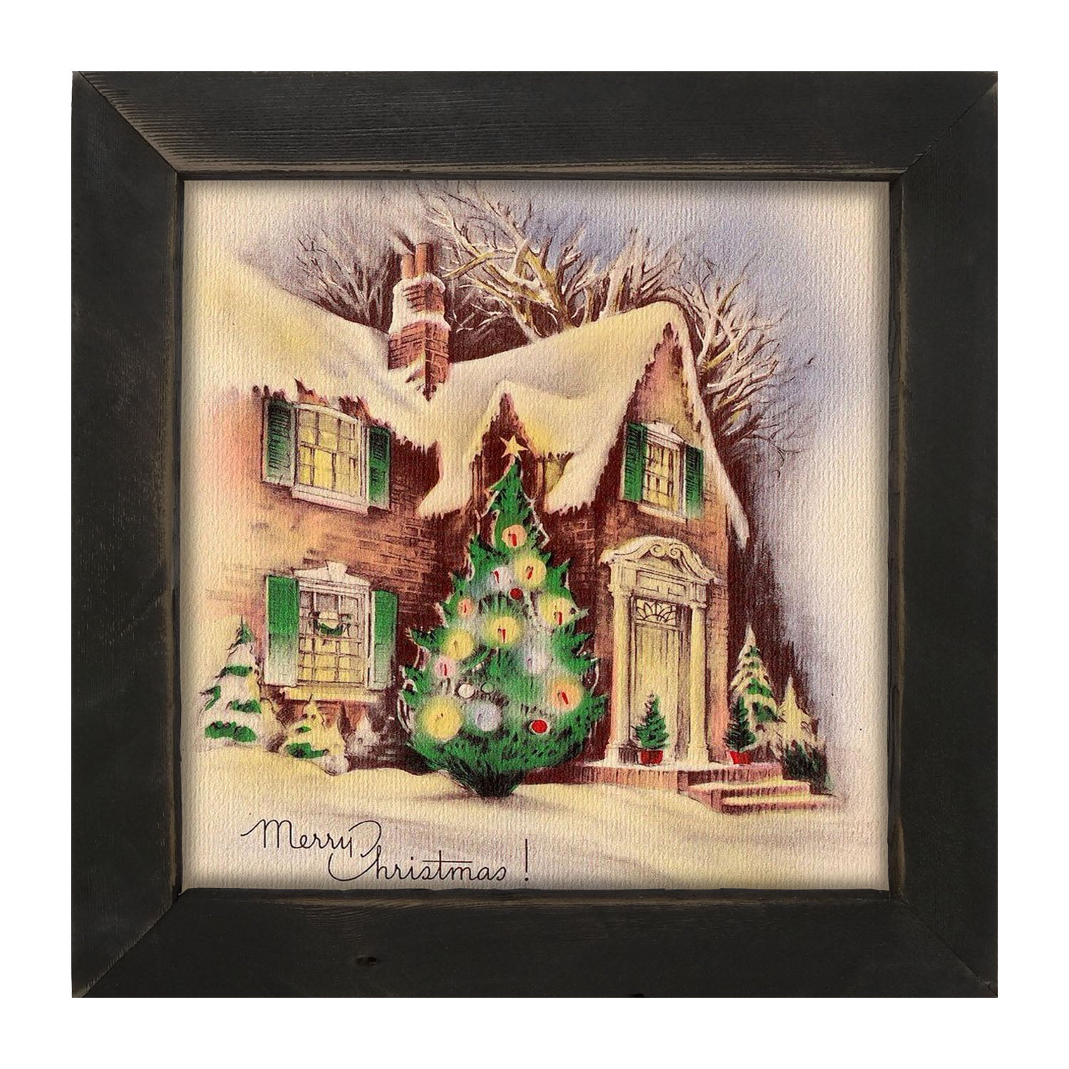 Home at Christmastime - Framed art