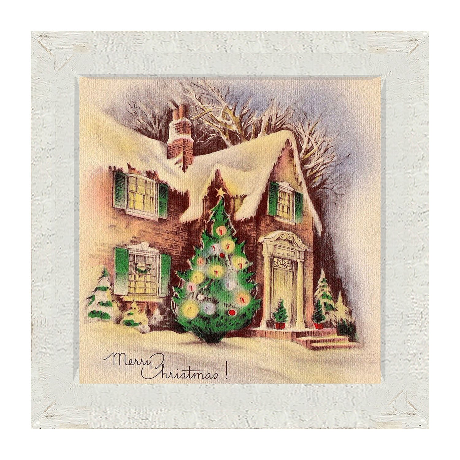 Home at Christmastime - Framed art