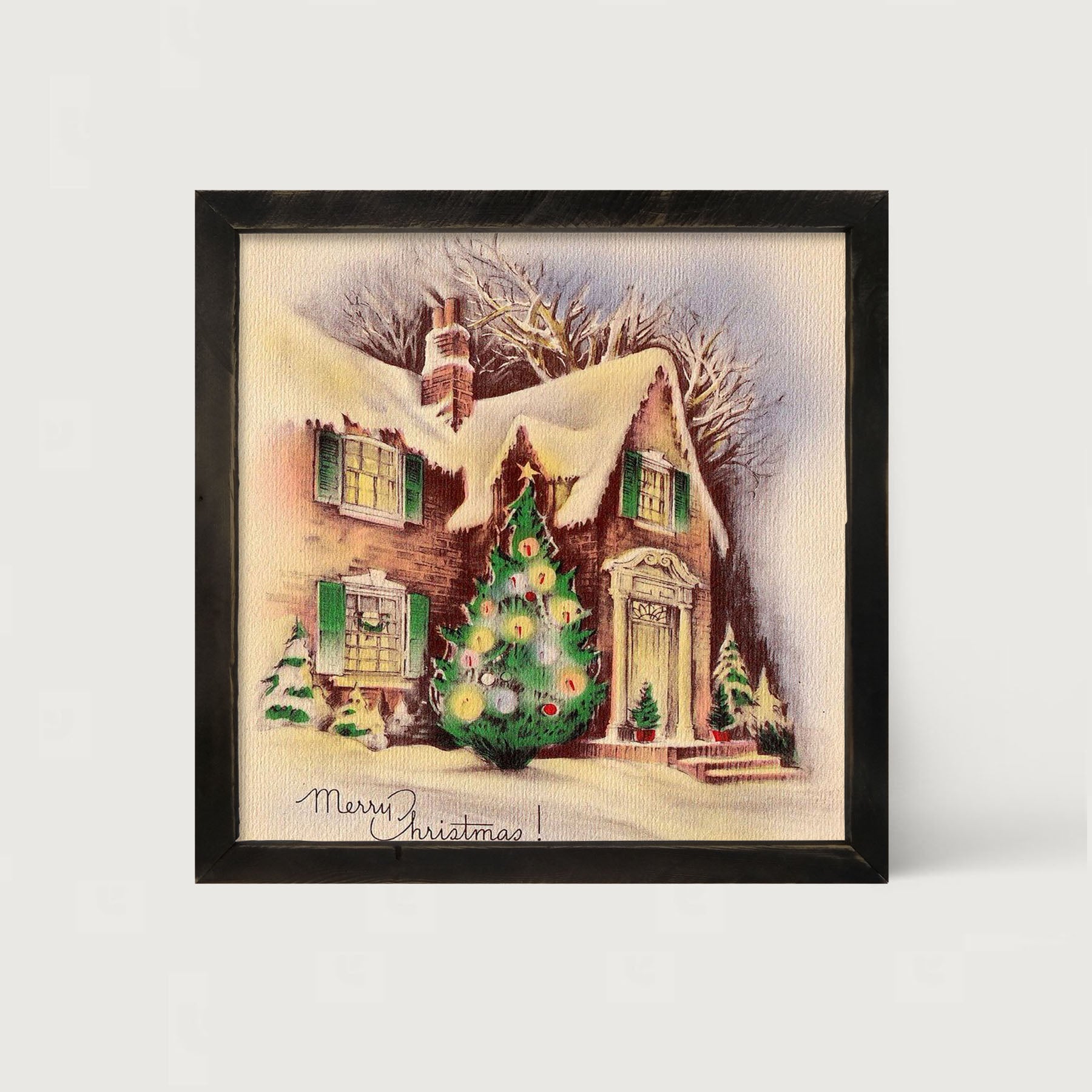 Home at Christmastime - Framed art