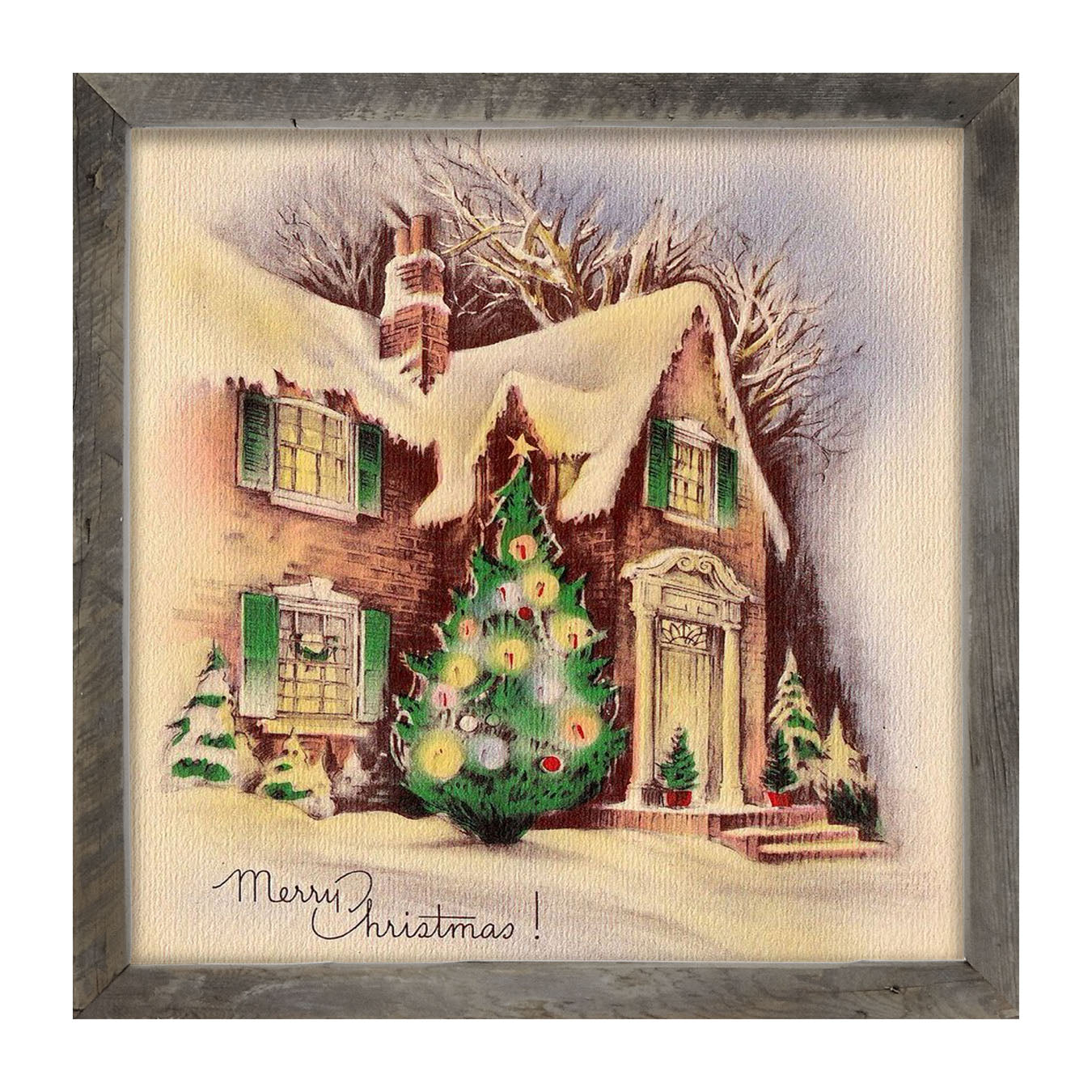 Home at Christmastime - Framed art