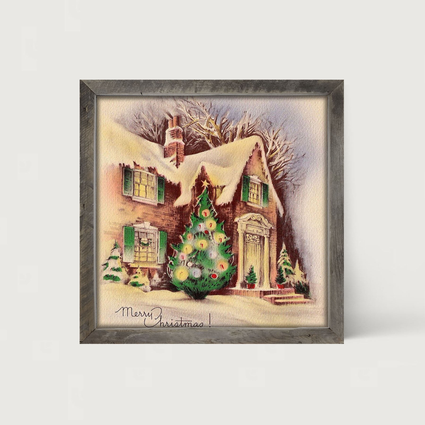 Home at Christmastime - Framed art