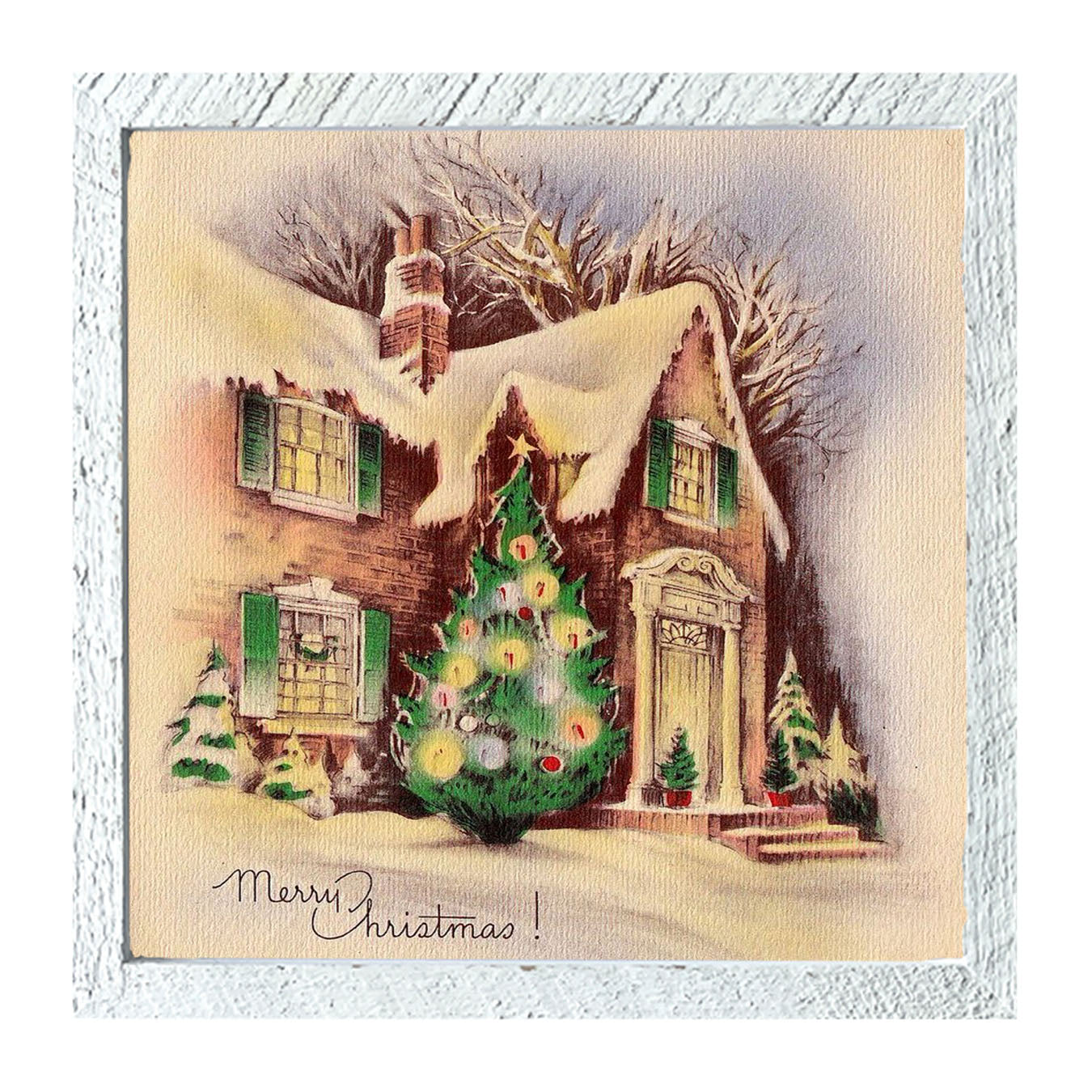 Home at Christmastime - Framed art