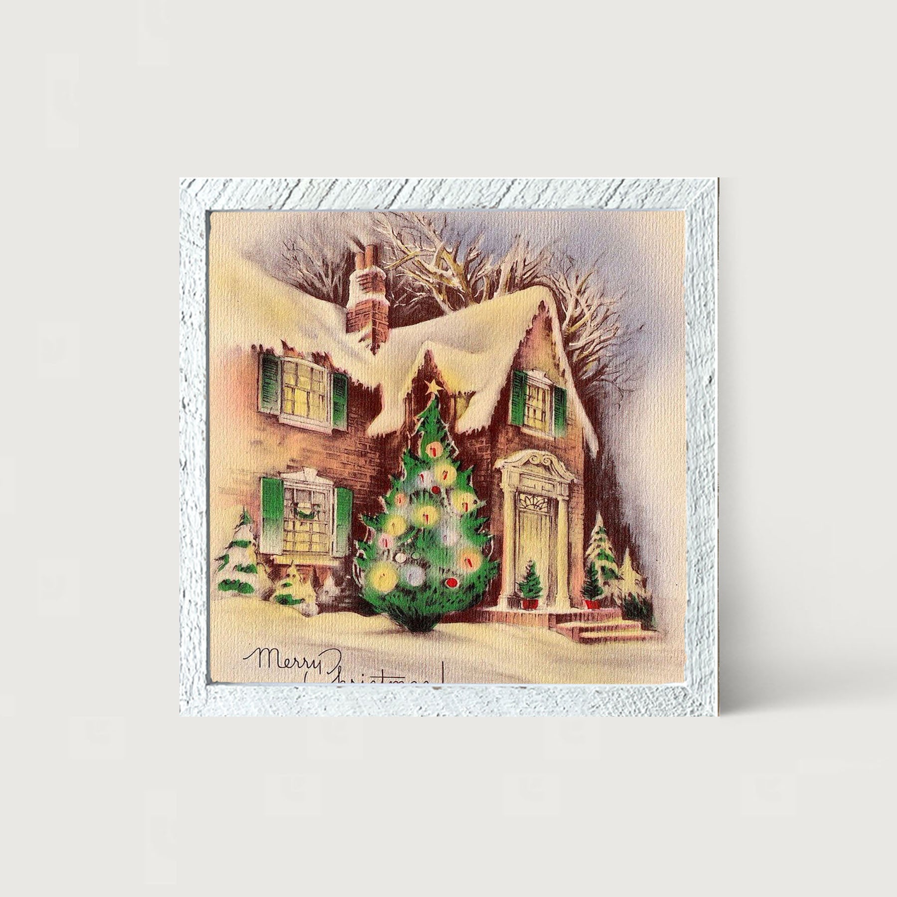 Home at Christmastime - Framed art