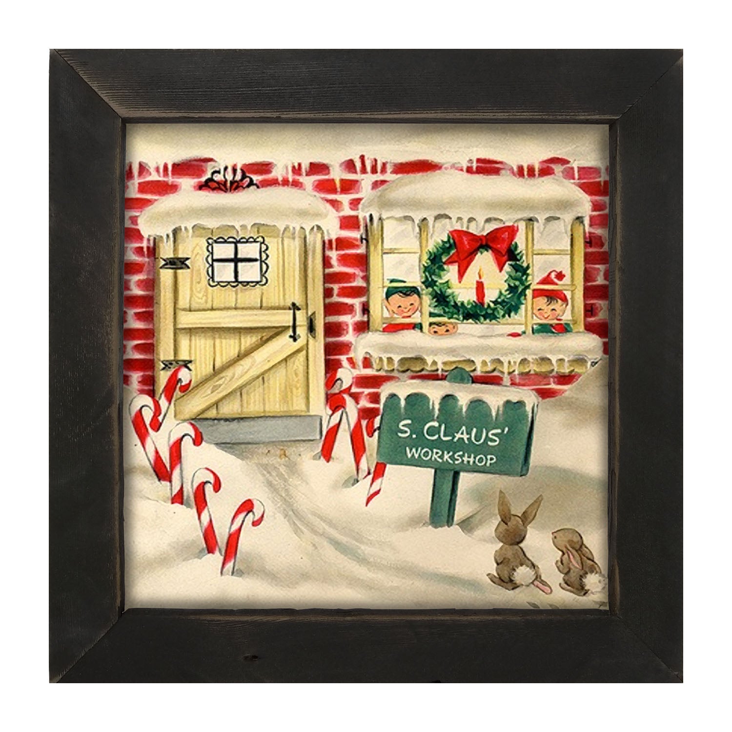 Santa Claus Workshop - Framed art