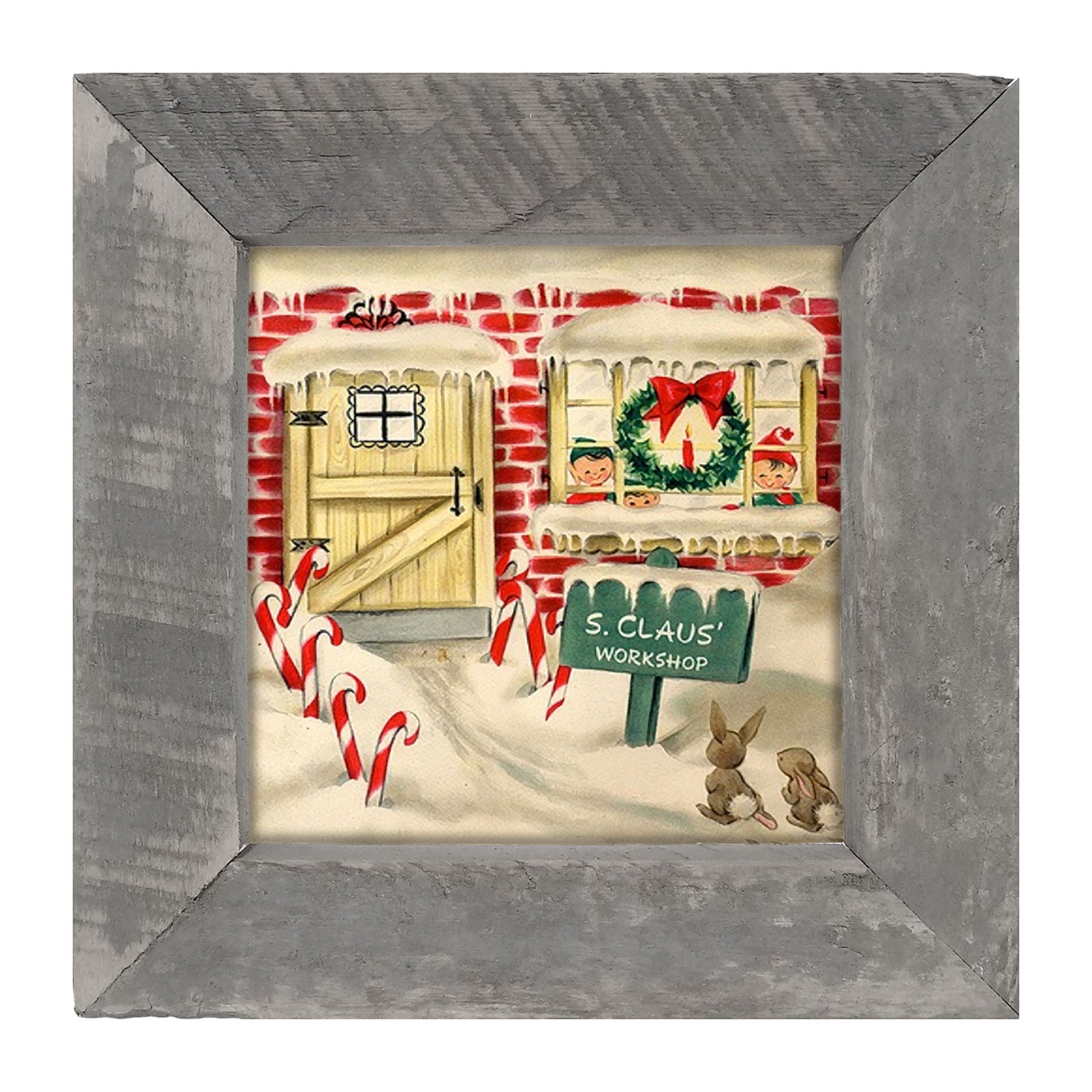 Santa Claus Workshop - Framed art