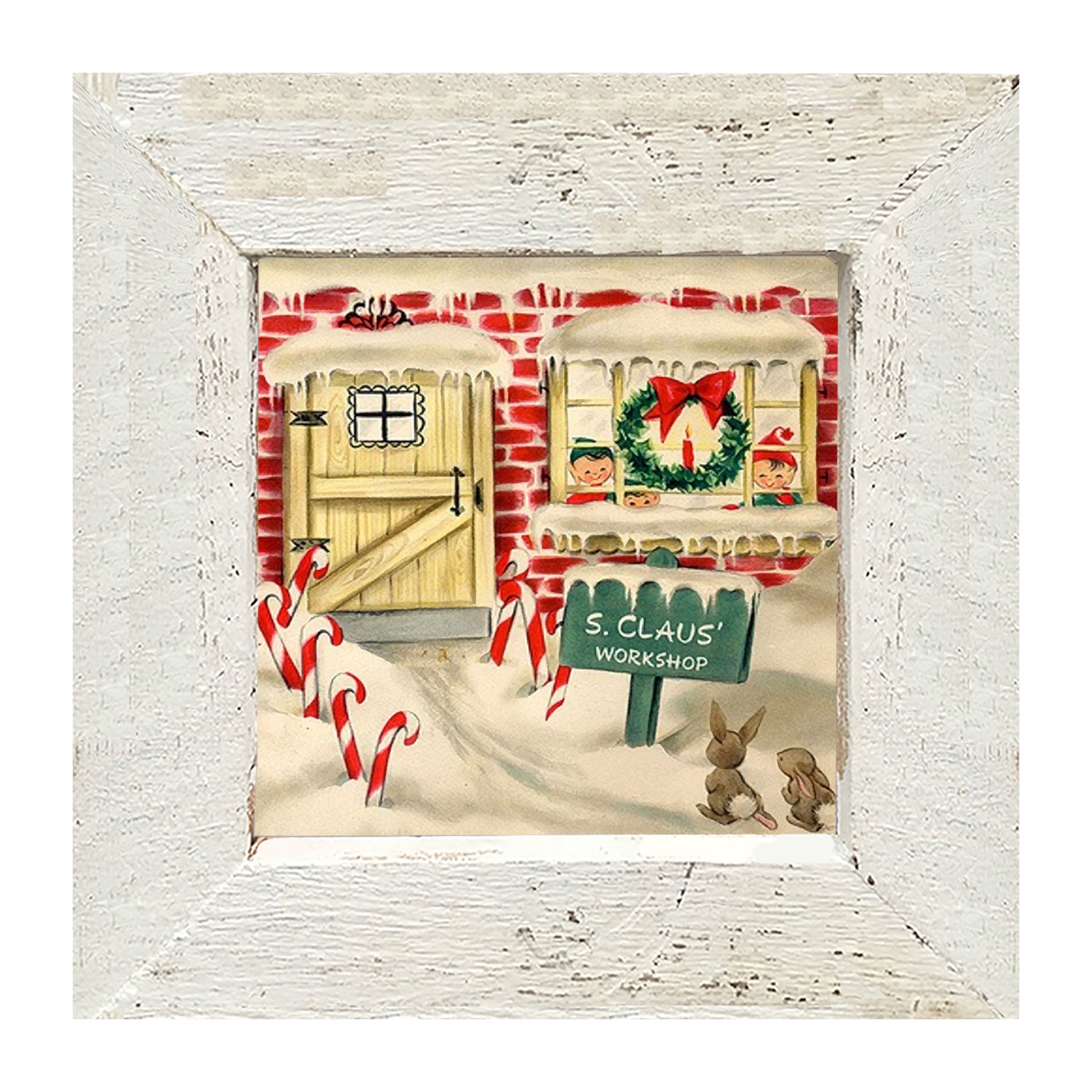 Santa Claus Workshop - Framed art