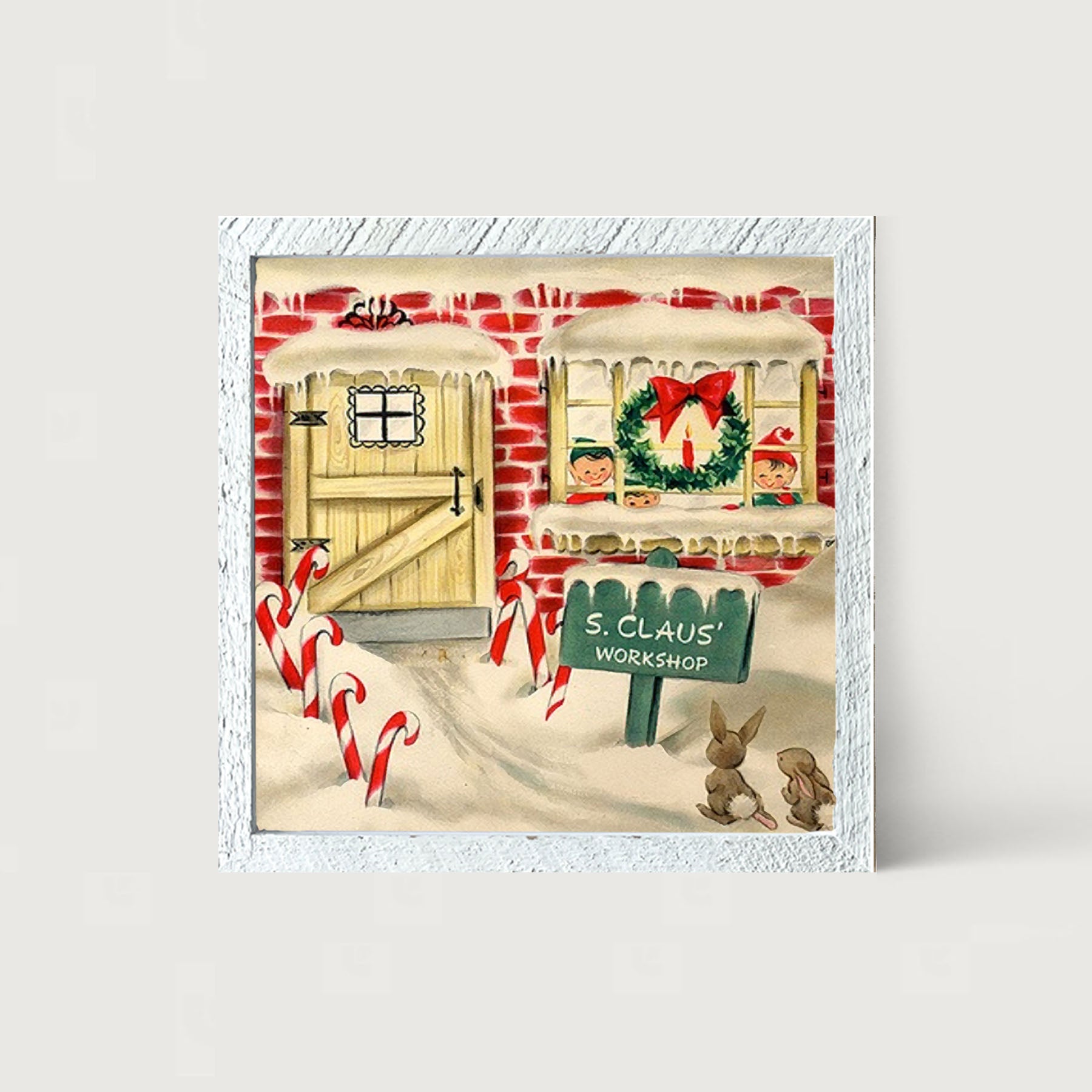 Santa Claus Workshop - Framed art