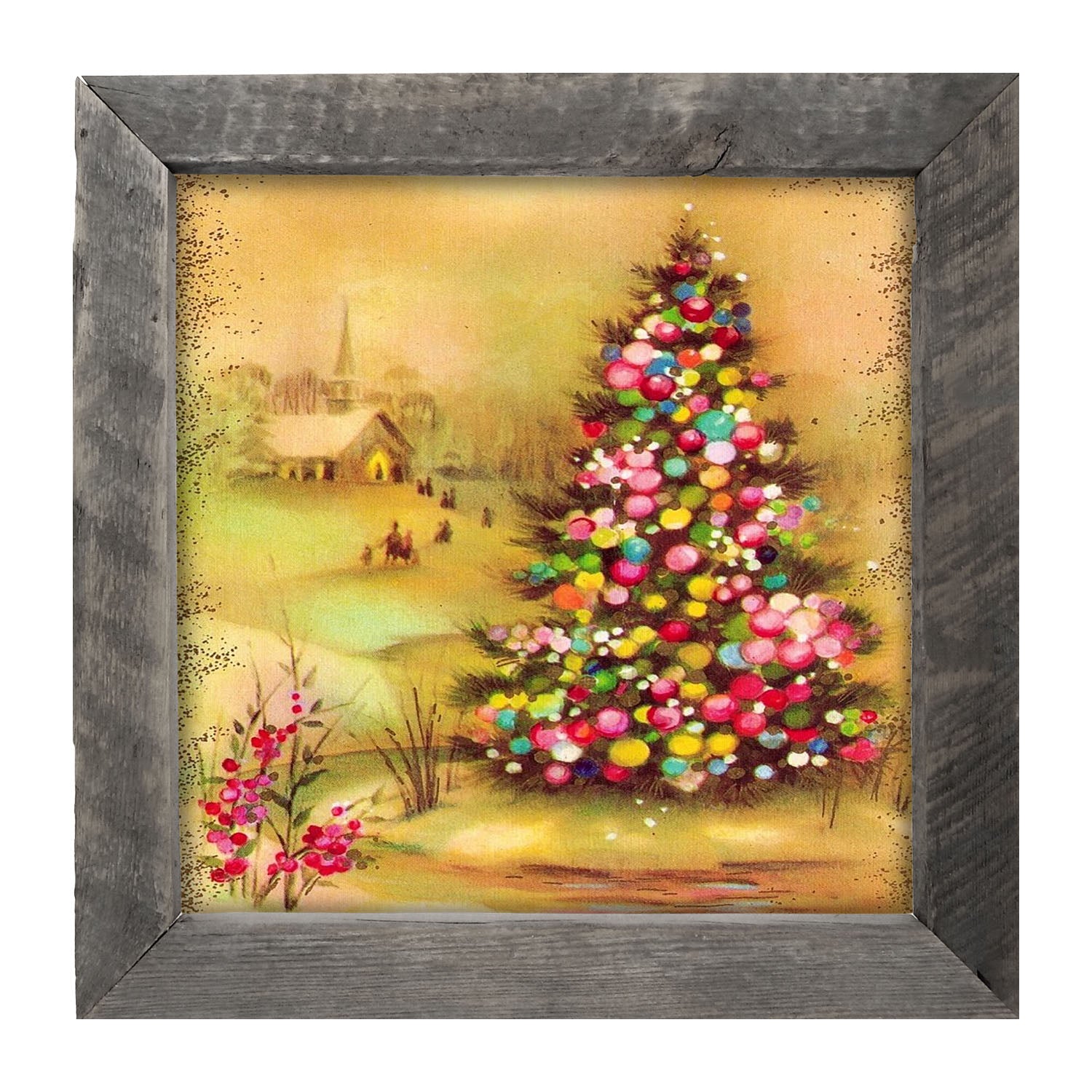 Lighted Tree - Framed art