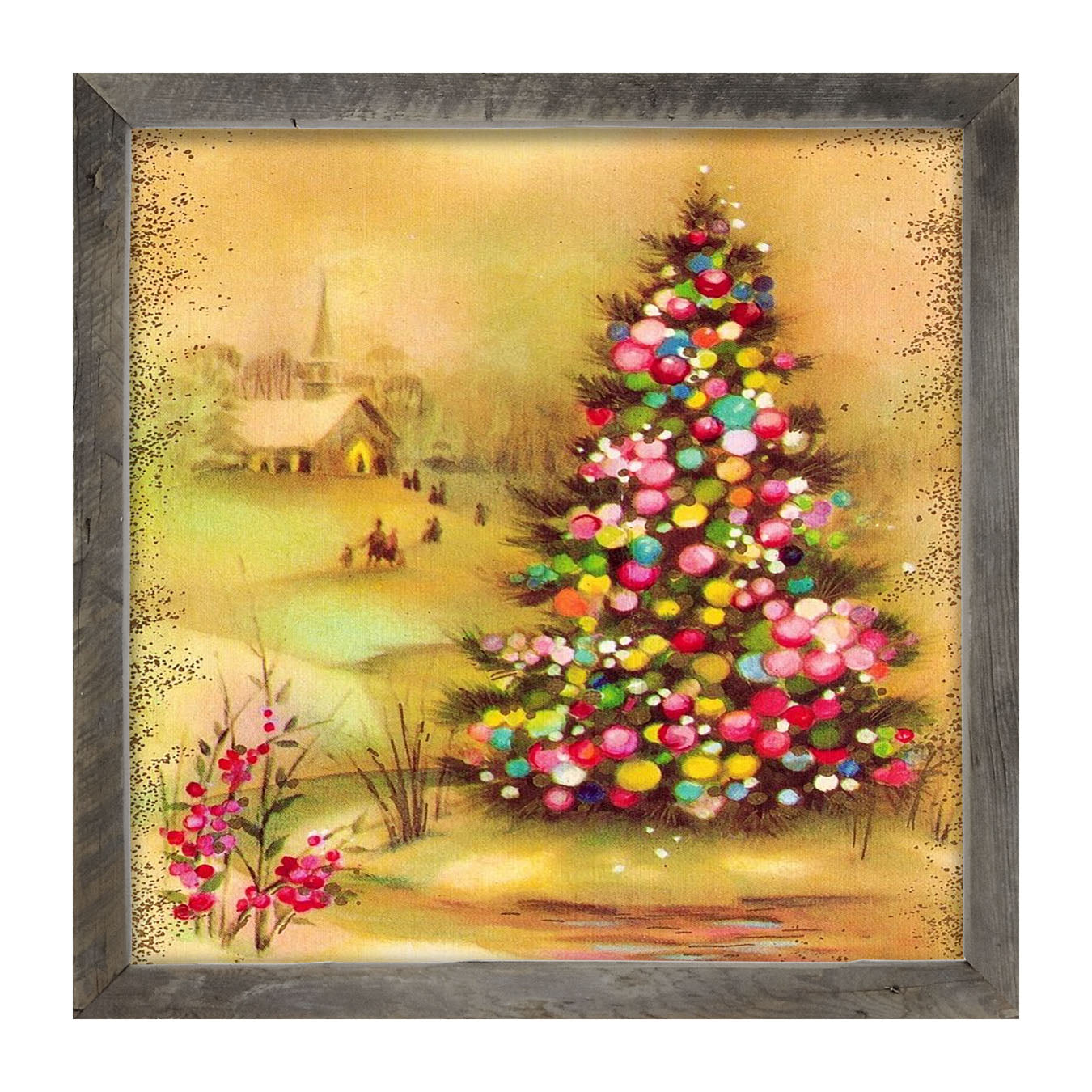 Lighted Tree - Framed art
