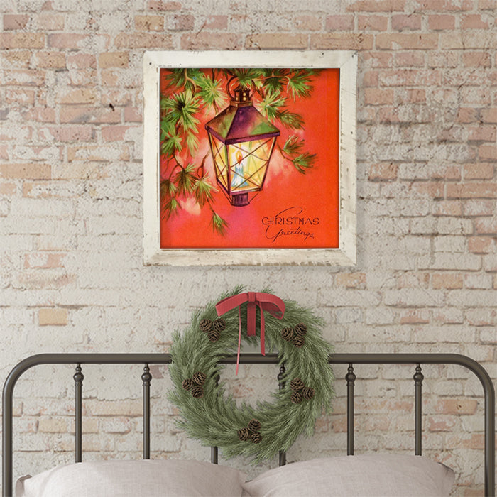 Christmas Greetings Lantern