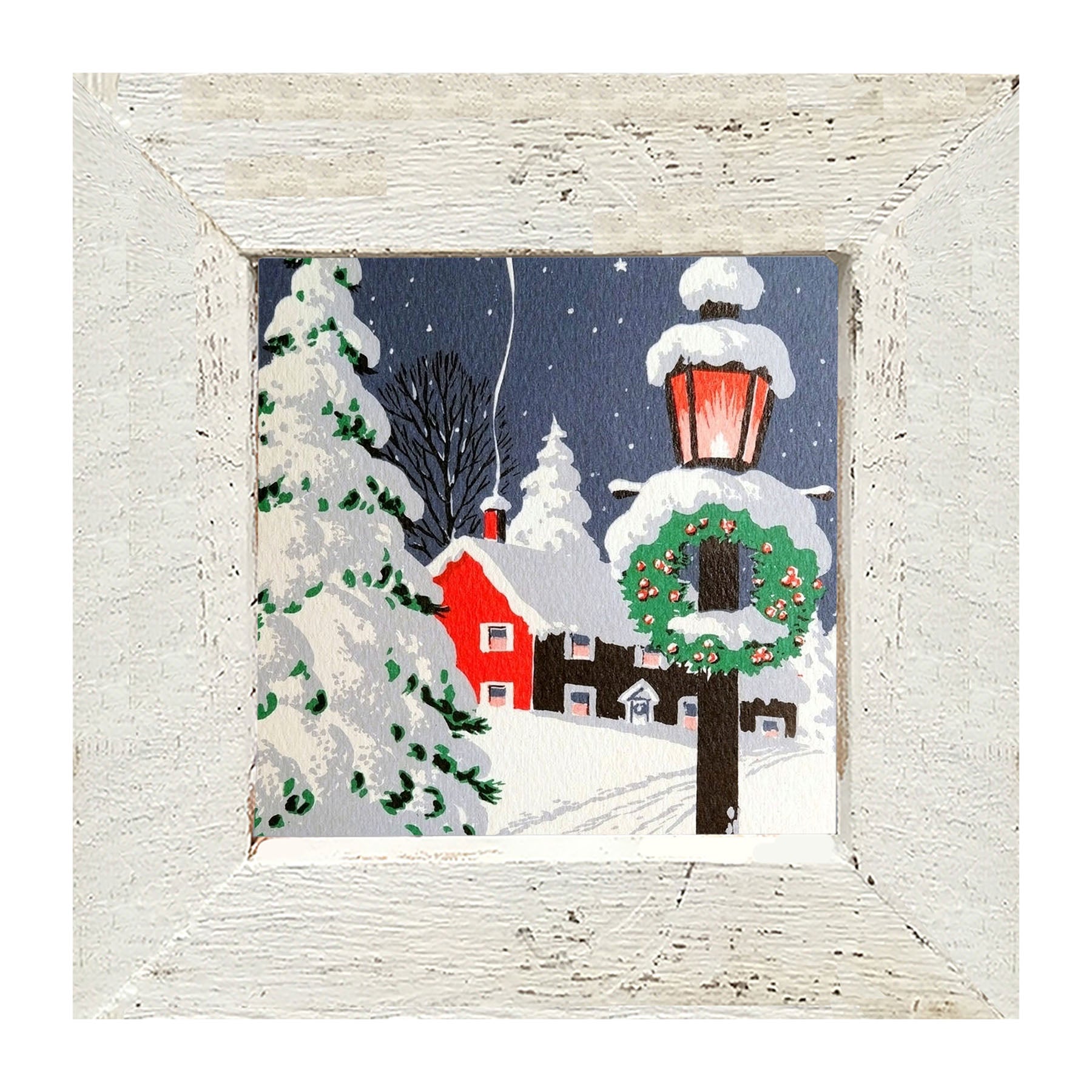 Snowy House - Framed art