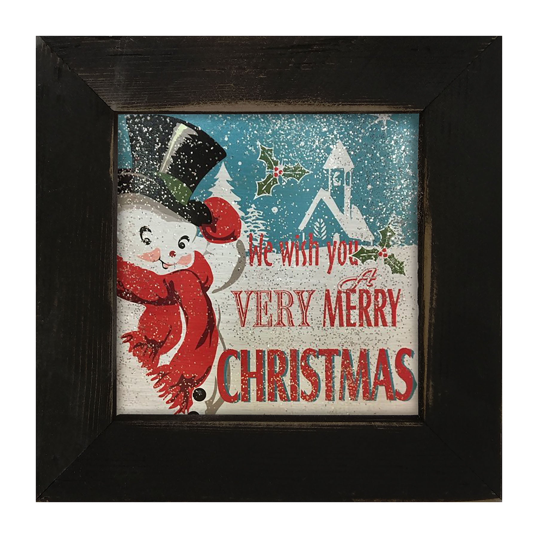 Happy snowman - Framed art