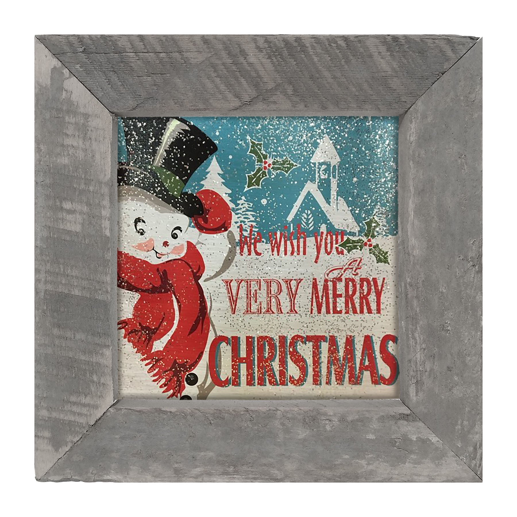 Happy snowman - Framed art