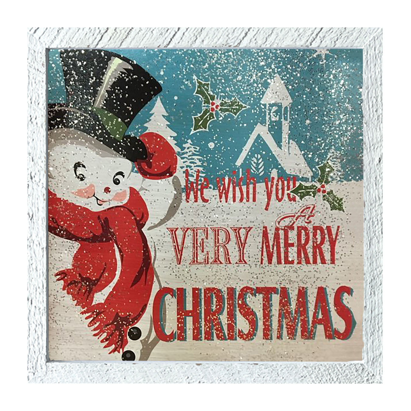 Happy snowman - Framed art