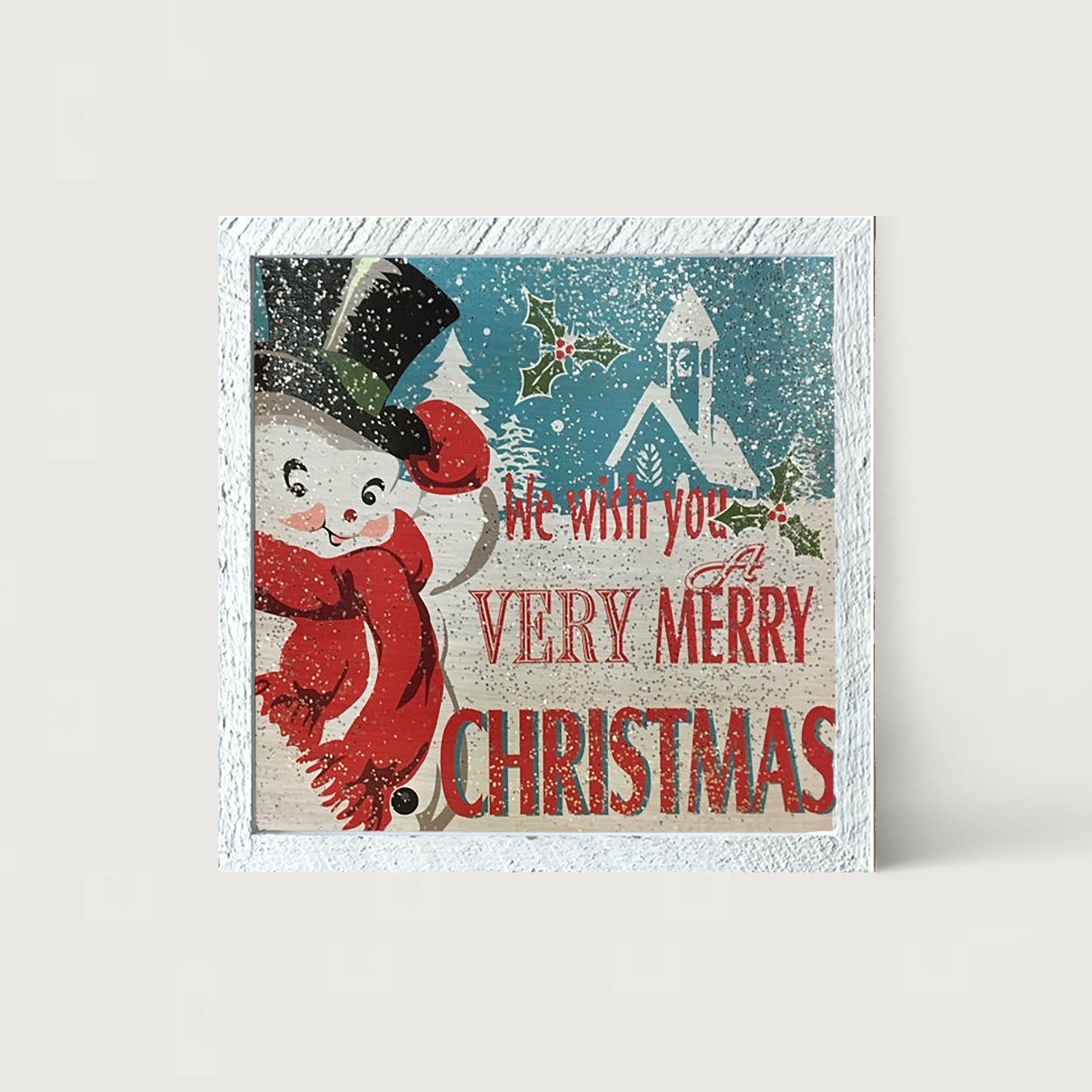 Happy snowman - Framed art