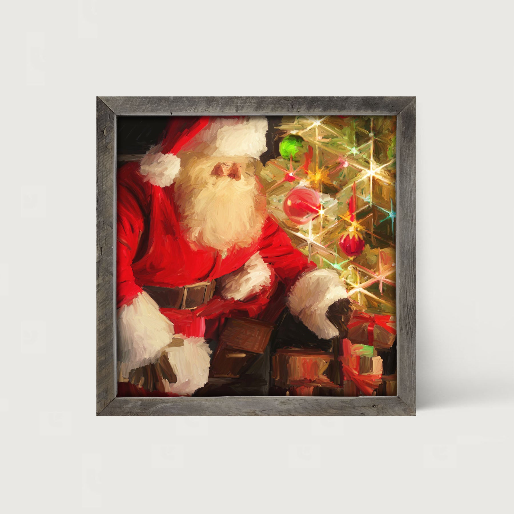 St. Nick at Christmas Time - Framed art