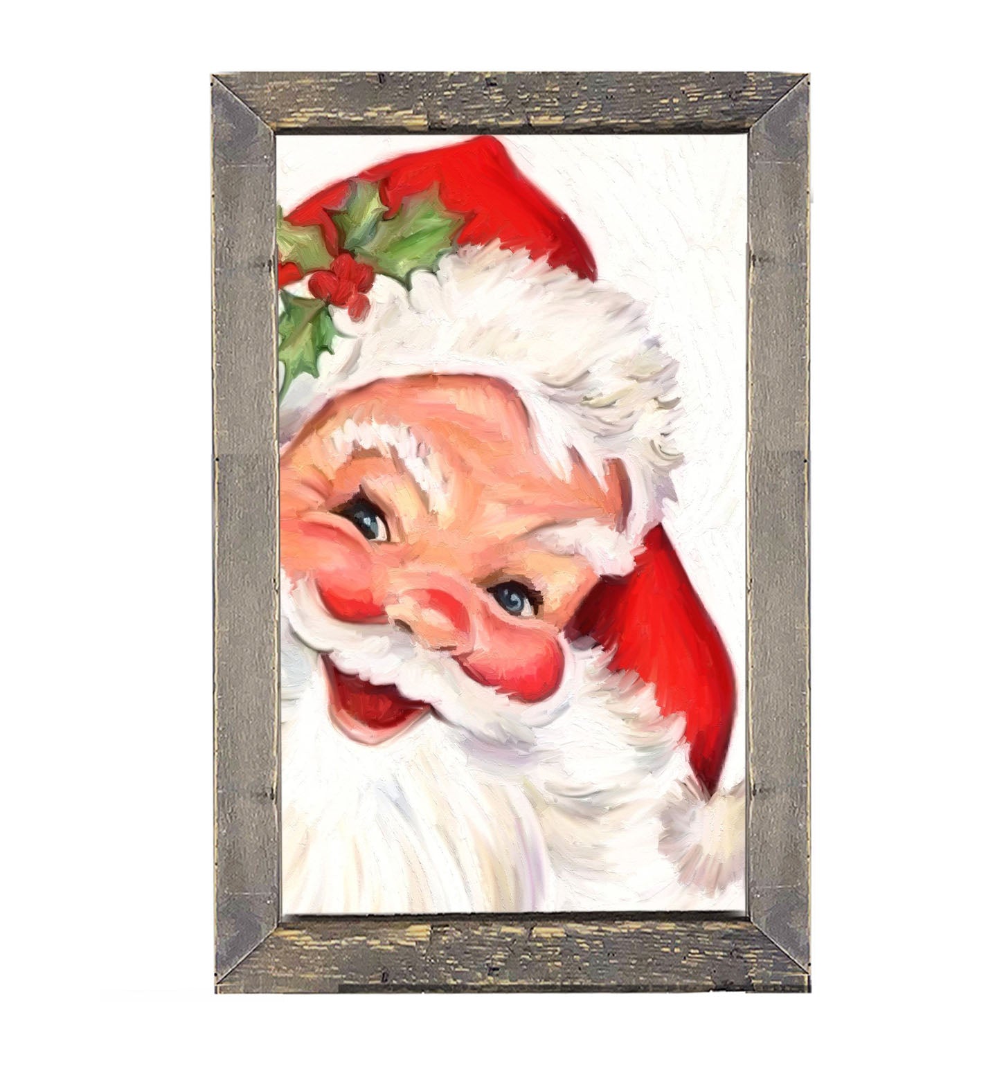 Happy Santa - Framed art