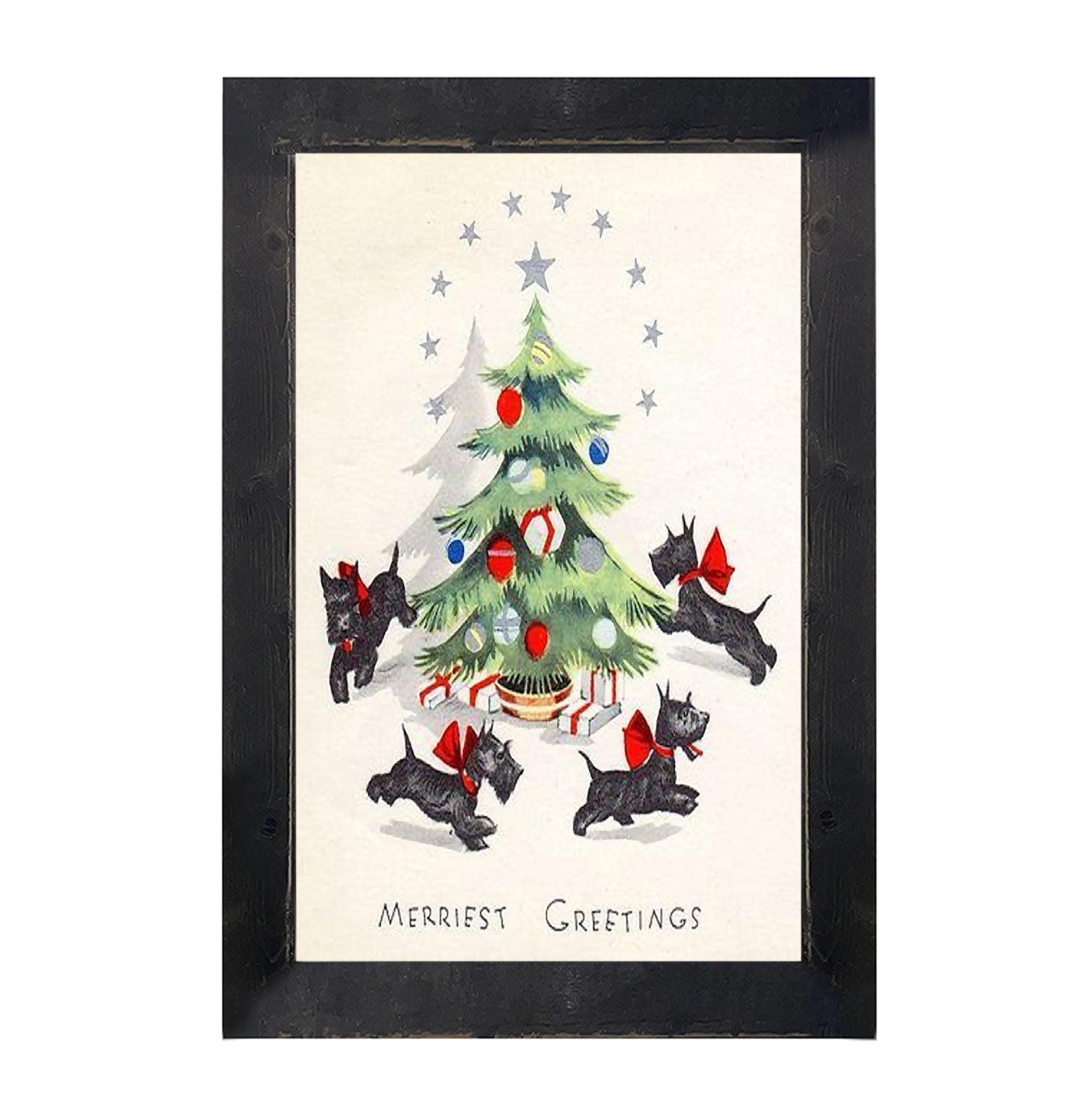 Dancing Scotties - Framed art