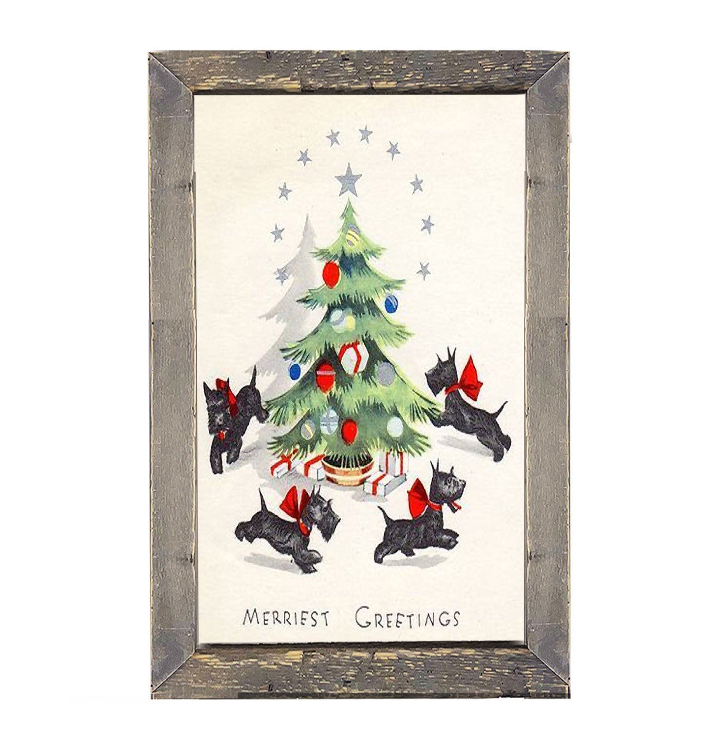 Dancing Scotties - Framed art