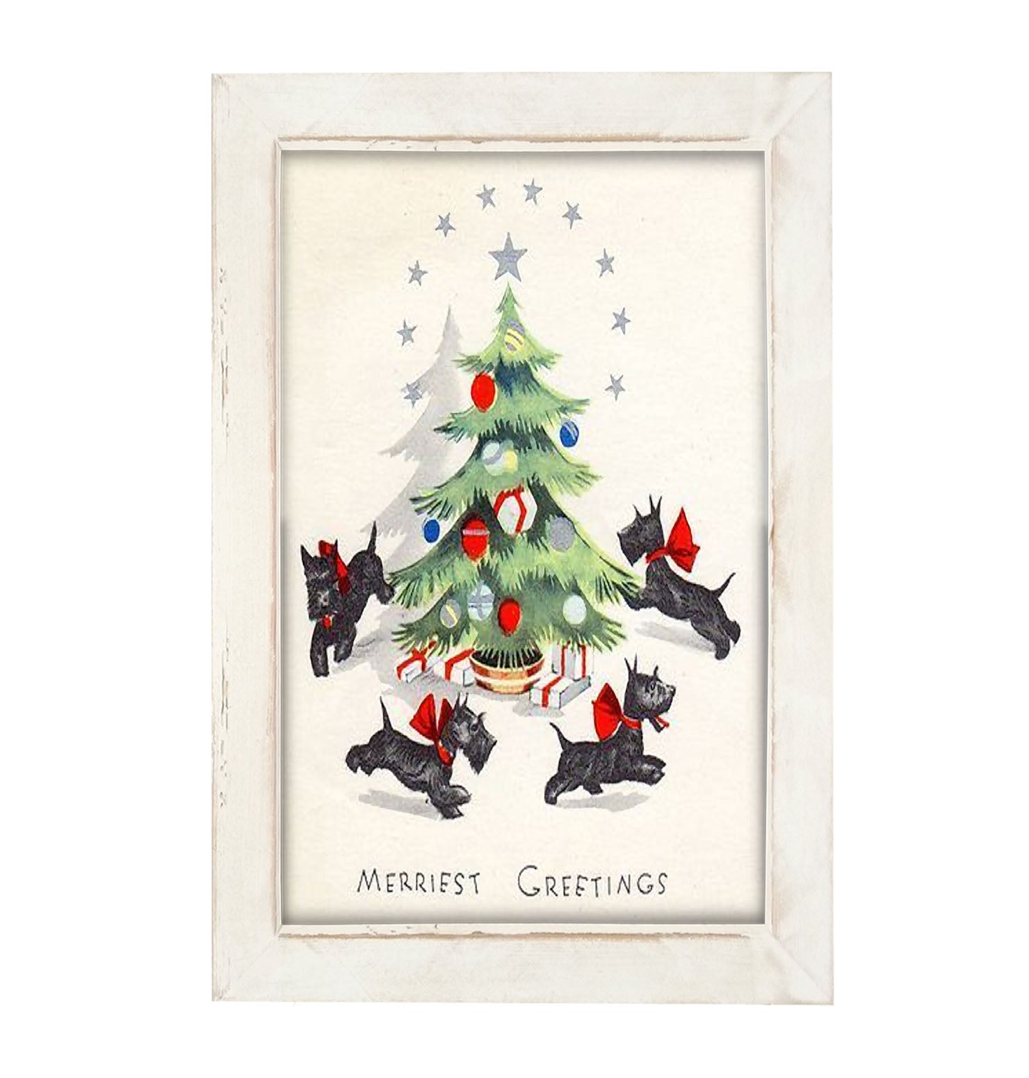 Dancing Scotties - Framed art
