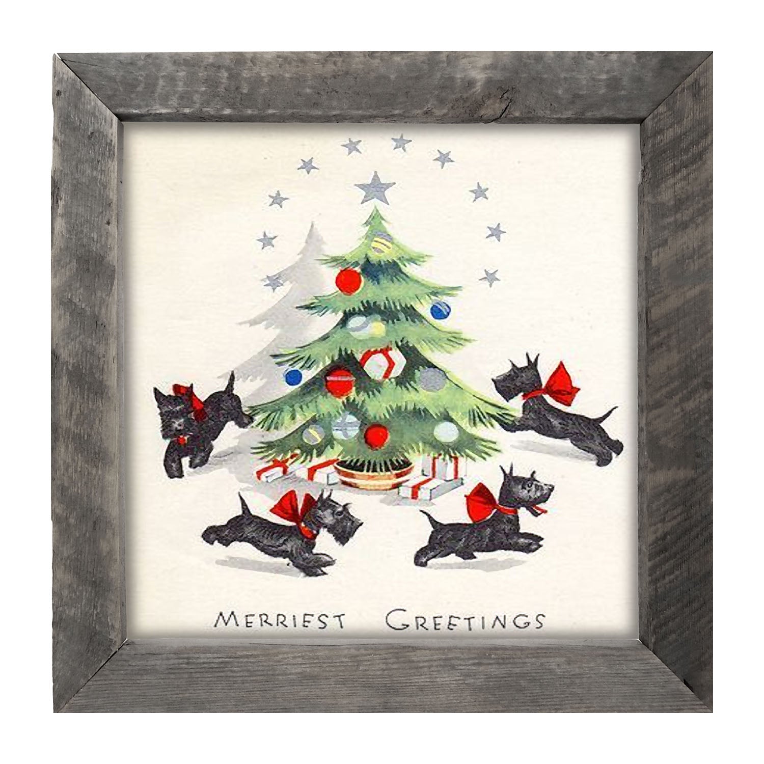 Dancing Scotties - Framed art