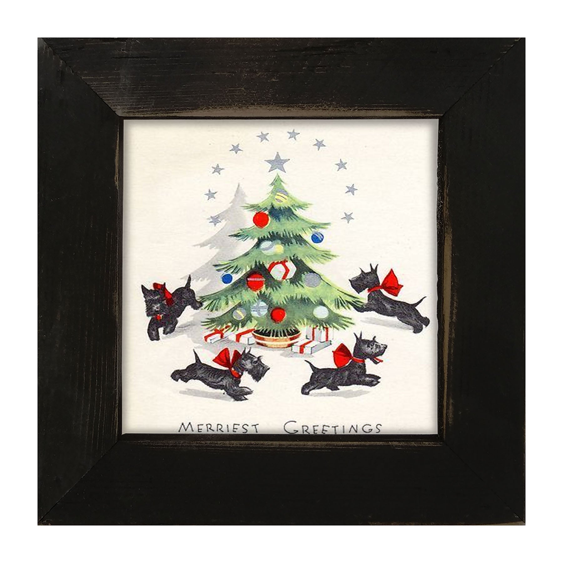 Dancing Scotties - Framed art
