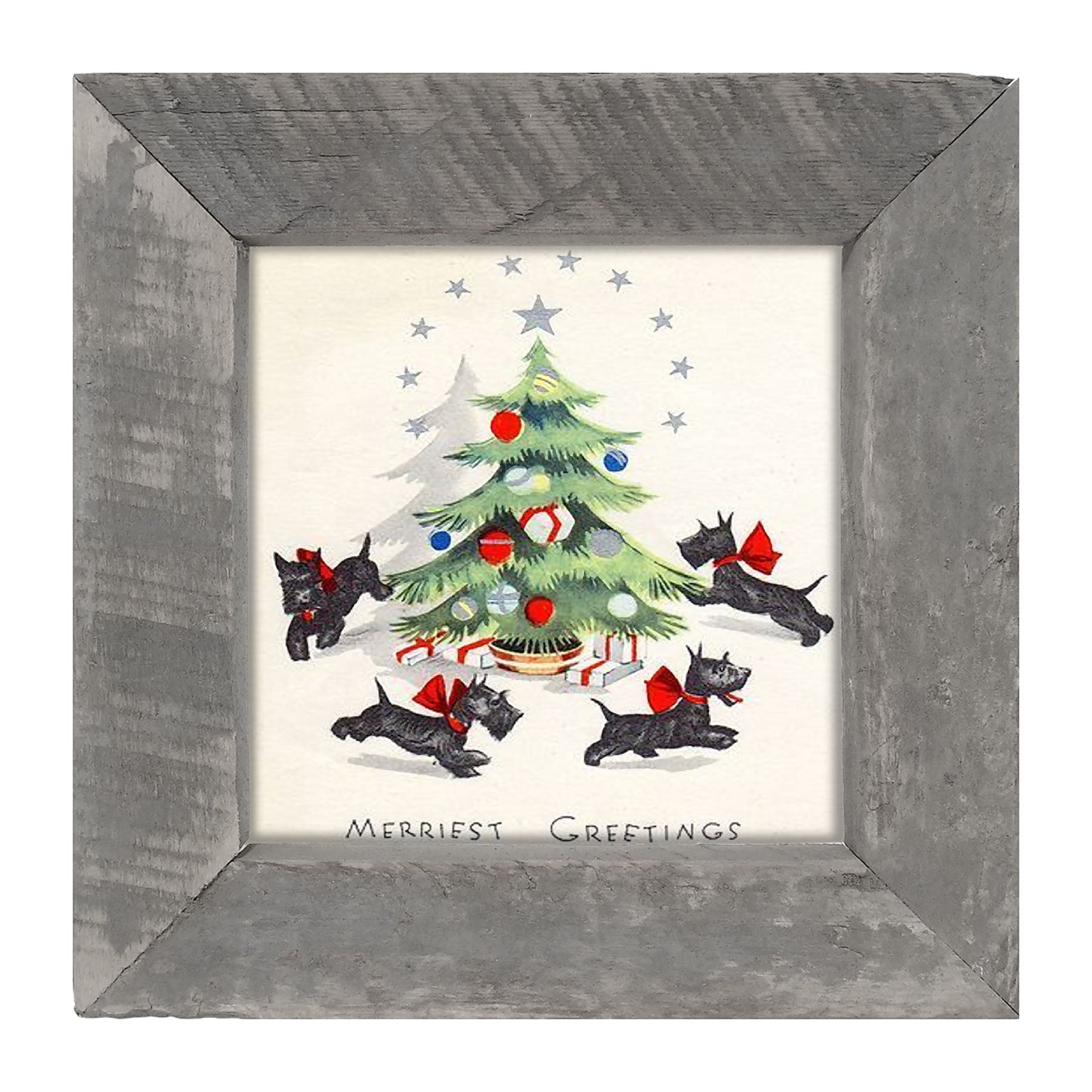 Dancing Scotties - Framed art