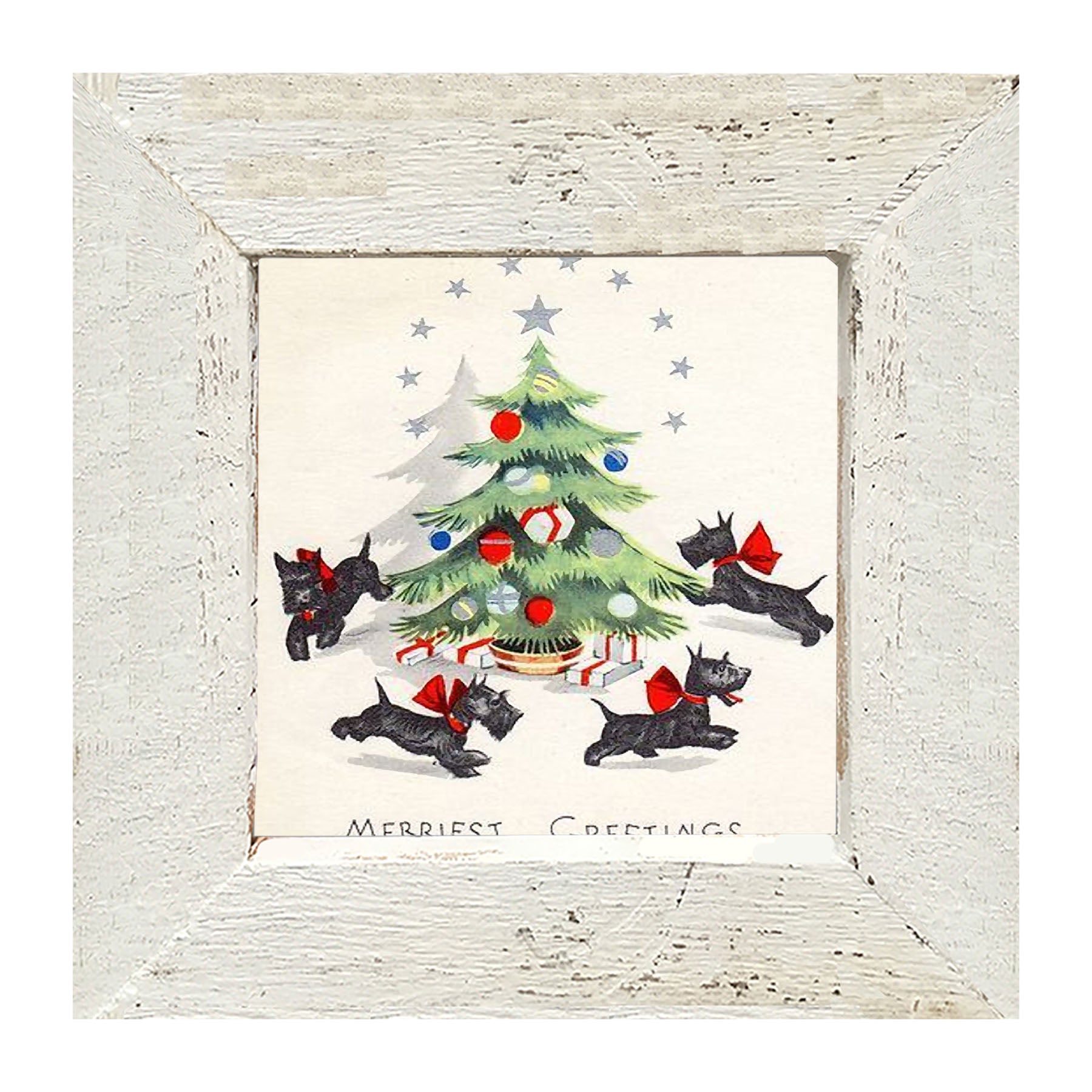 Dancing Scotties - Framed art