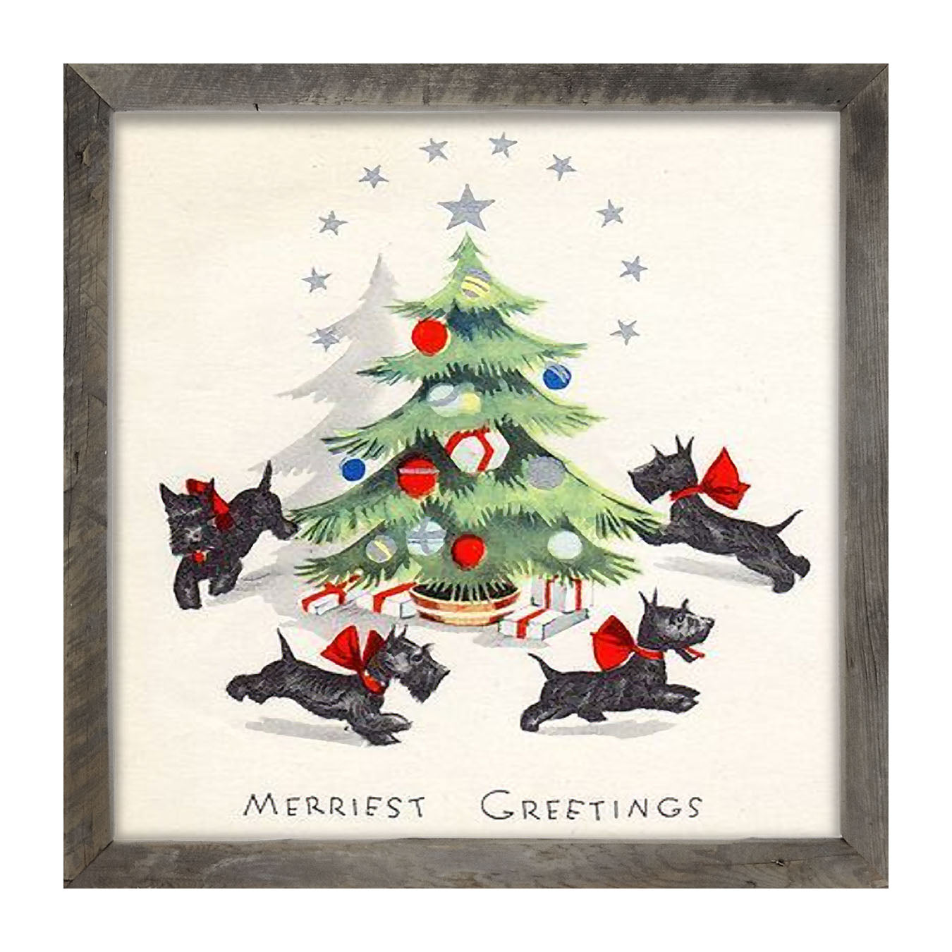 Dancing Scotties - Framed art