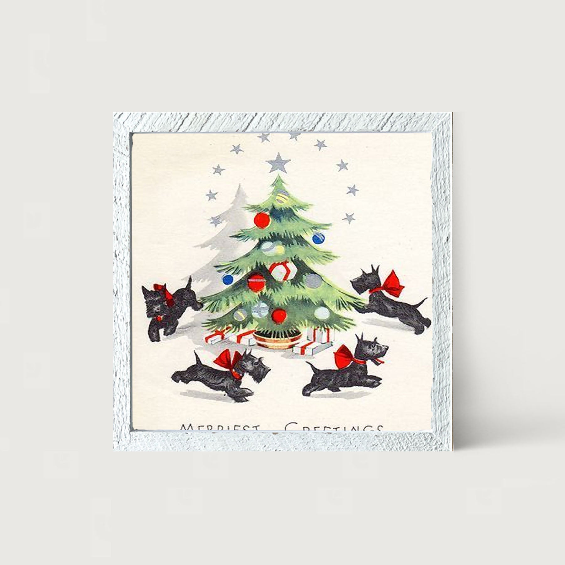 Dancing Scotties - Framed art