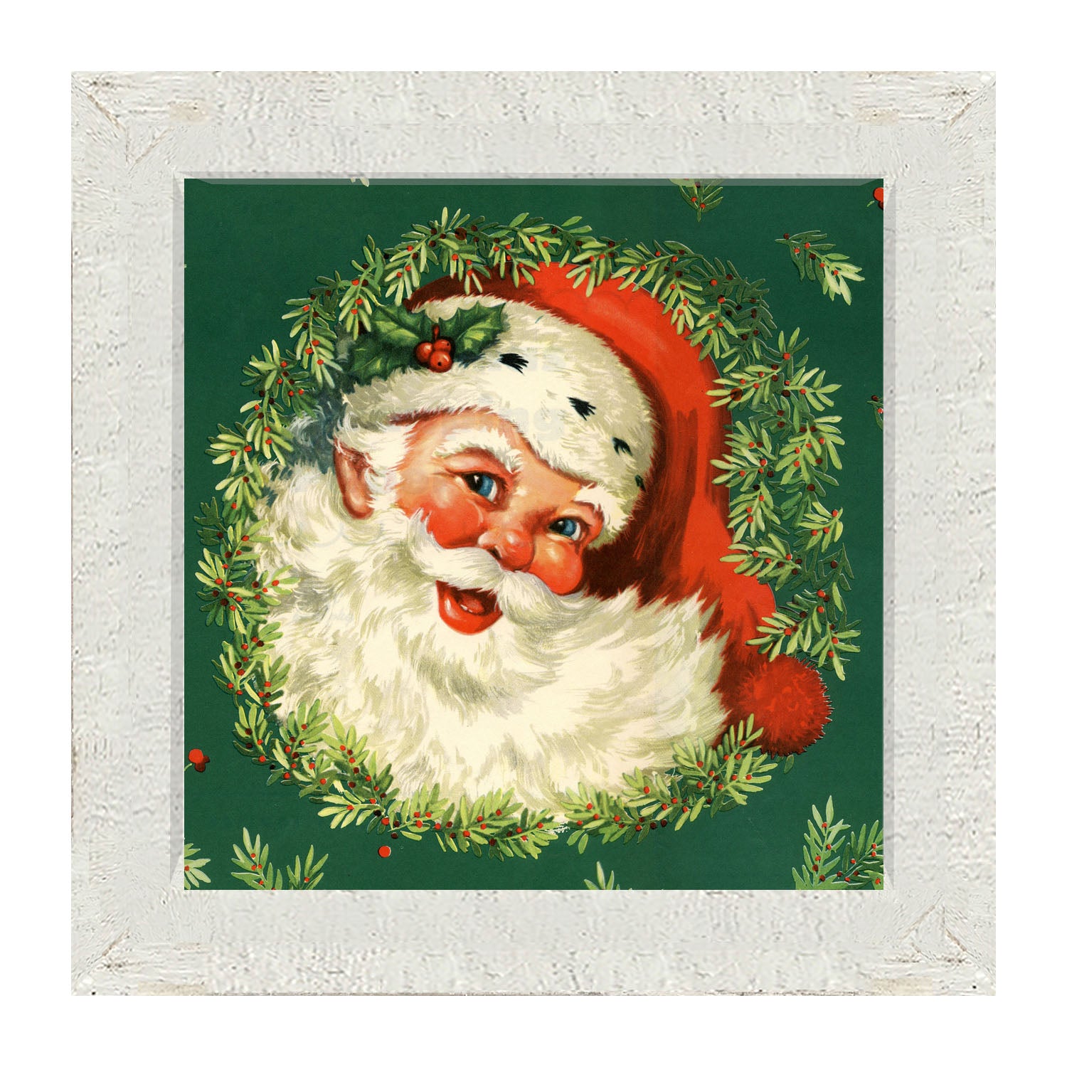 Cameo Santa - Framed art