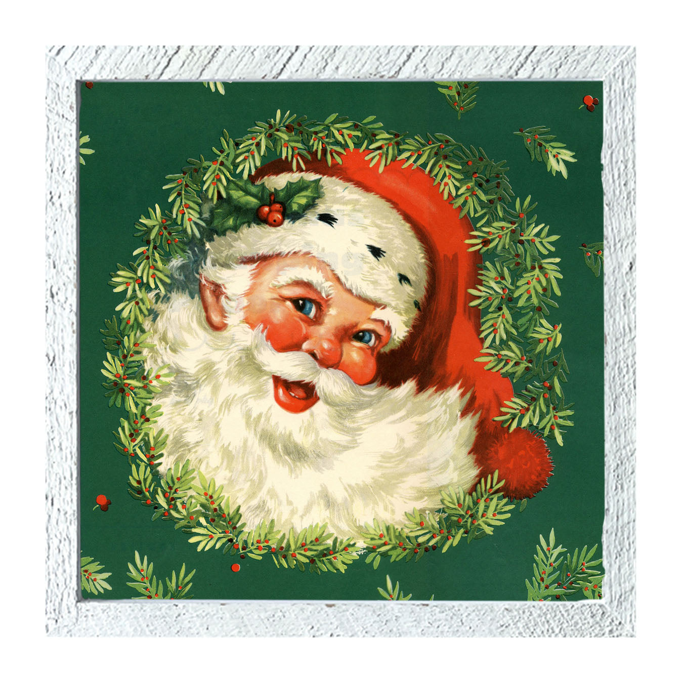 Cameo Santa - Framed art